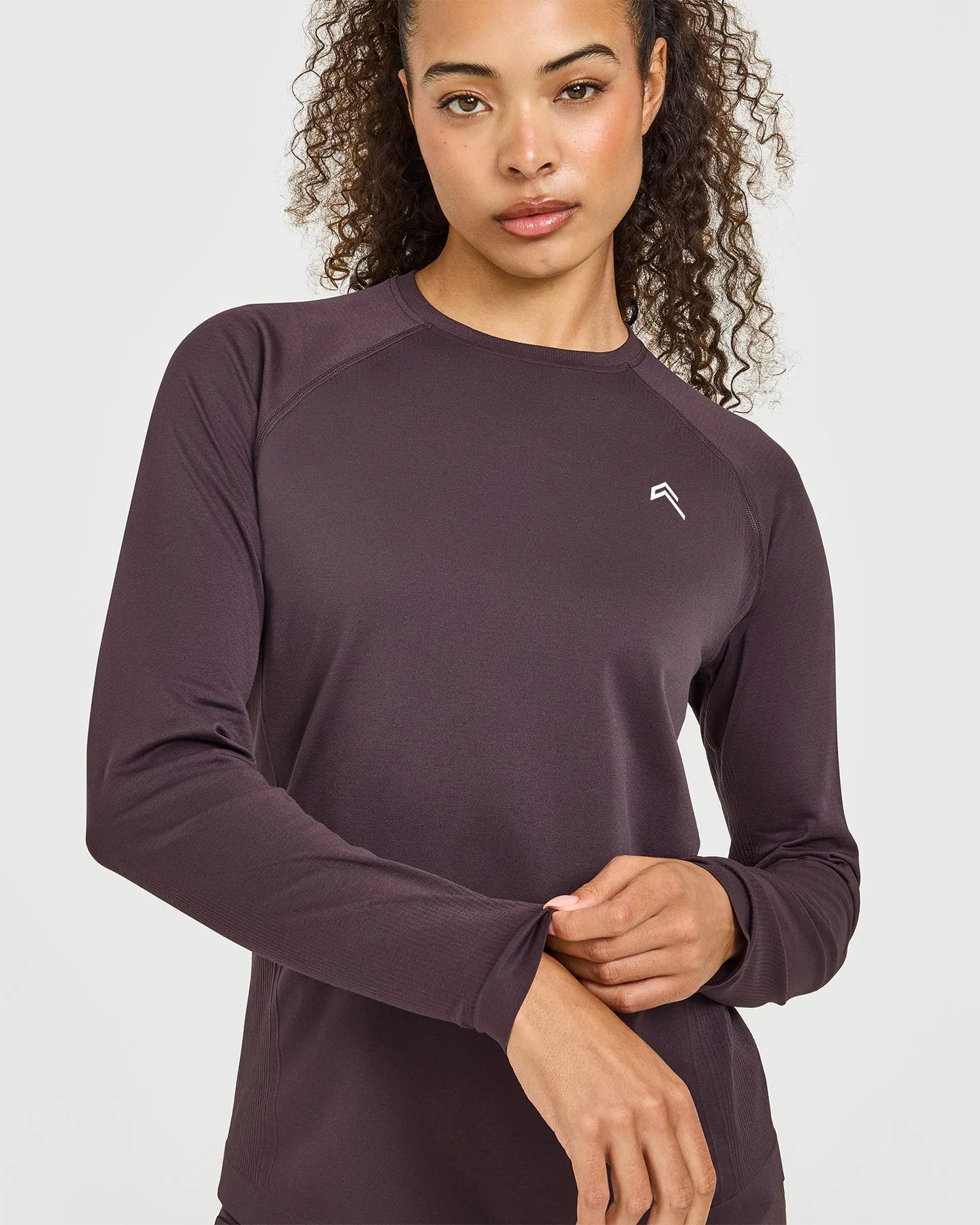 Go To Seamless Loose Long Sleeve Top | Umber Brown sold by Oner Active product image thumbnail 3