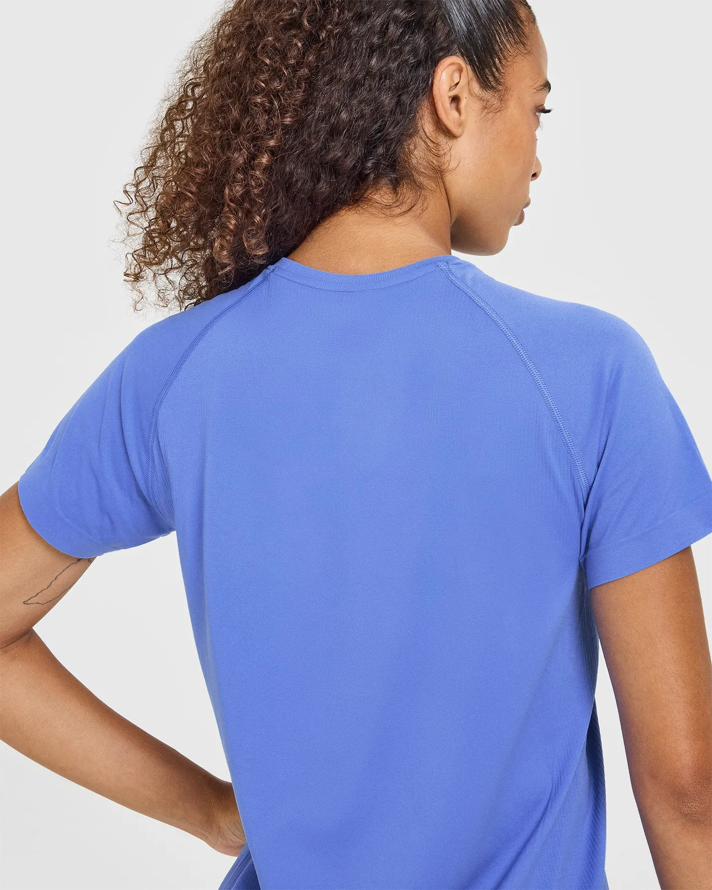 Go To Seamless Loose Top | Glaucous Blue sold by Oner Active product image thumbnail 4