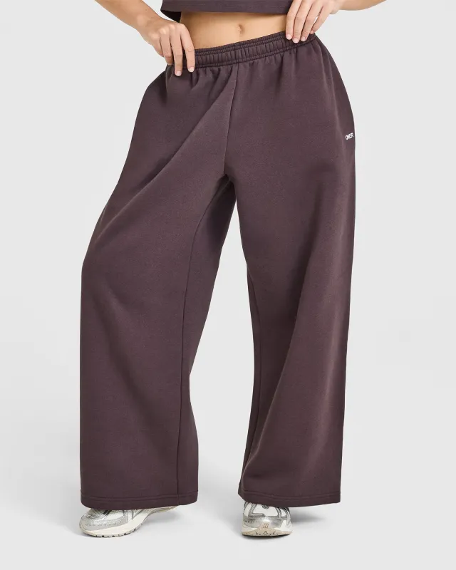 Foundations Oversized Straight Leg Joggers | Umber Brown sold by Oner Active