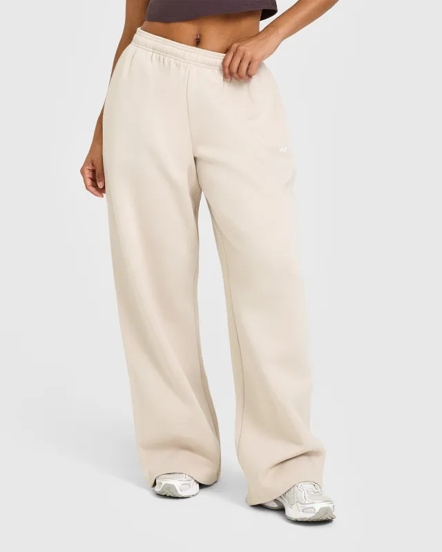 Foundations Oversized Straight Leg Joggers | Sand sold by Oner Active