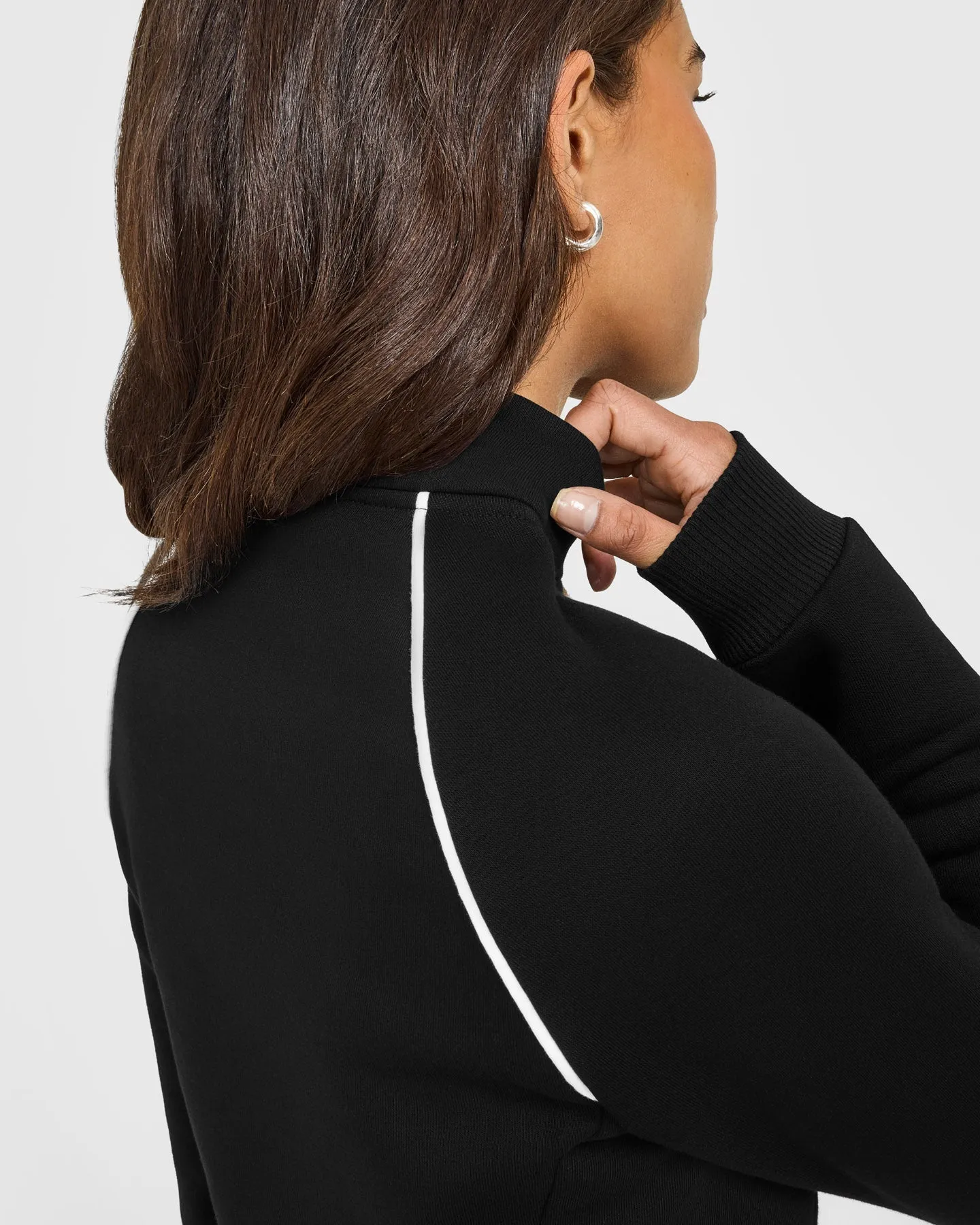 Jersey Tracksuit Zip Through Jacket | Black sold by Oner Active product image thumbnail 5