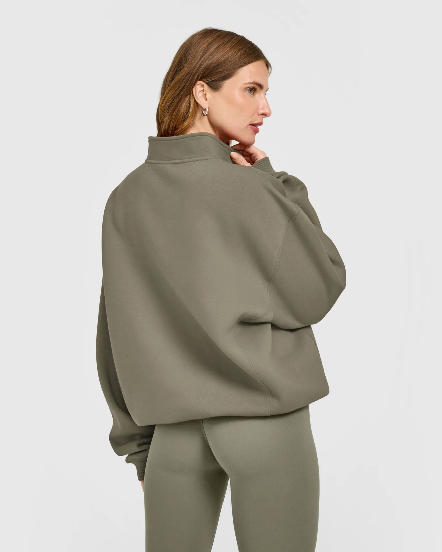 Foundations 1/4 Zip Sweatshirt | Alpine Green sold by Oner Active product image thumbnail 4