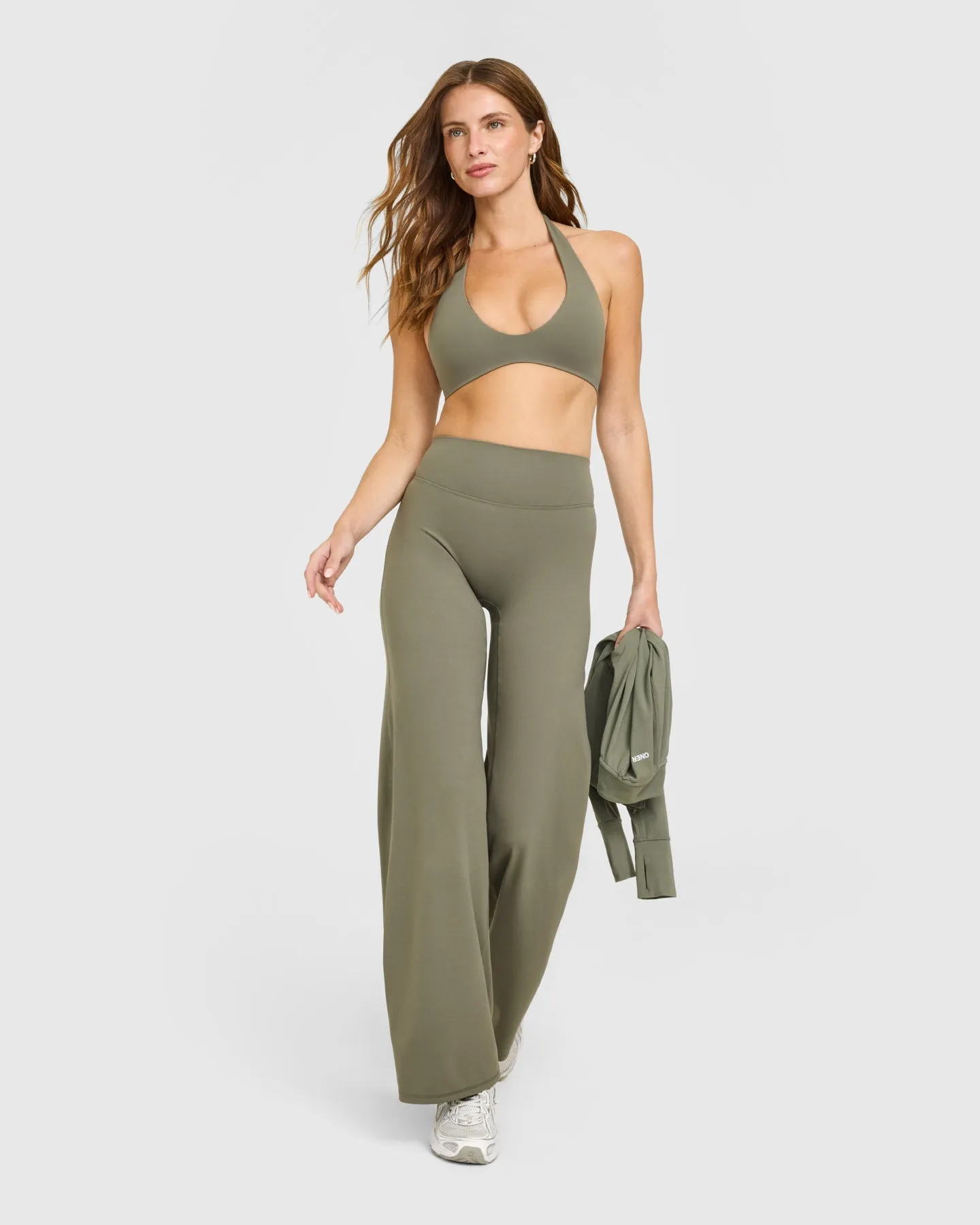 SoftMotion™ Minimal Halter Neck Bralette | Alpine Green sold by Oner Active product image thumbnail 3