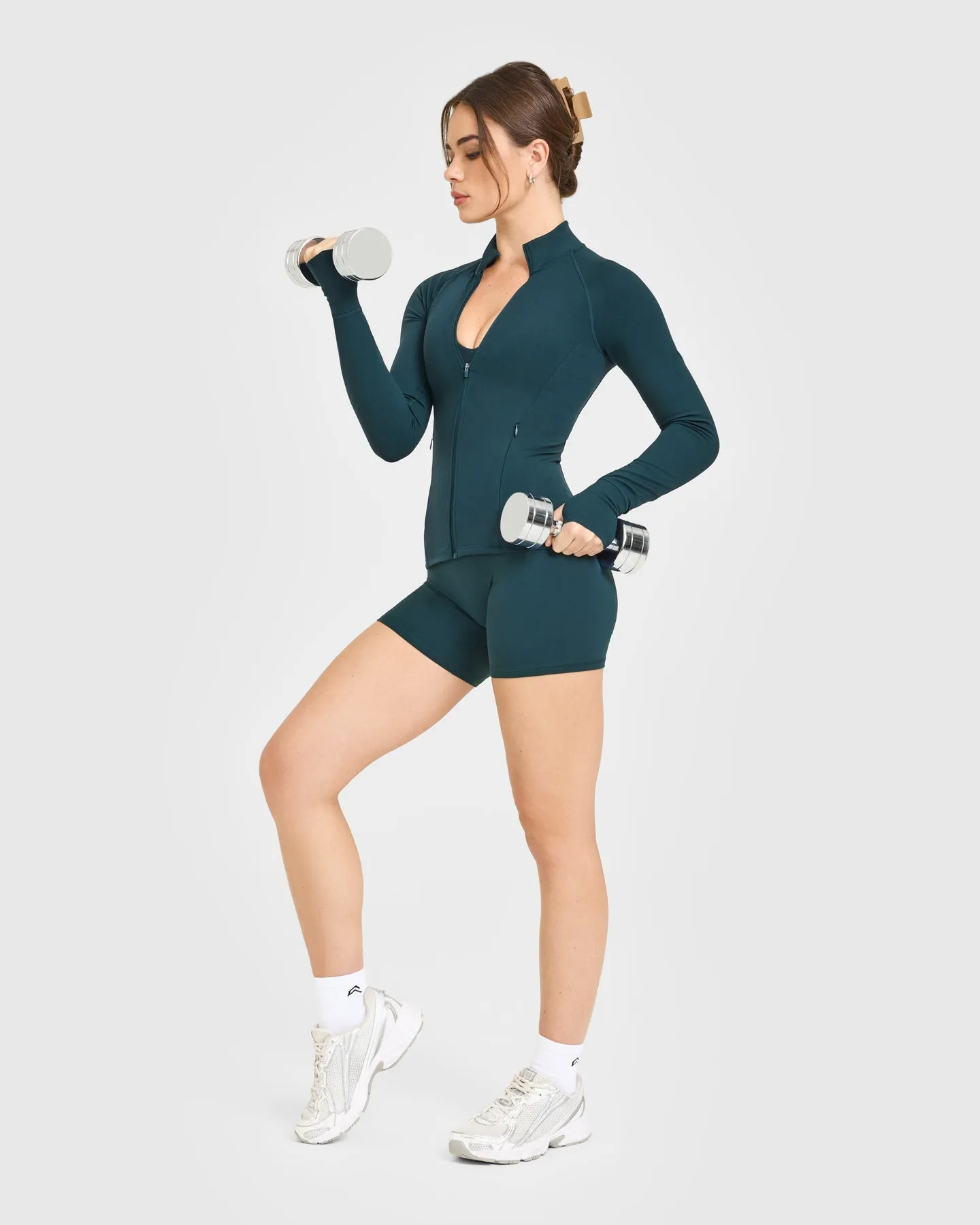 SoftMotion™ Jacket with White Logo | Oil Blue sold by Oner Active product image thumbnail 3