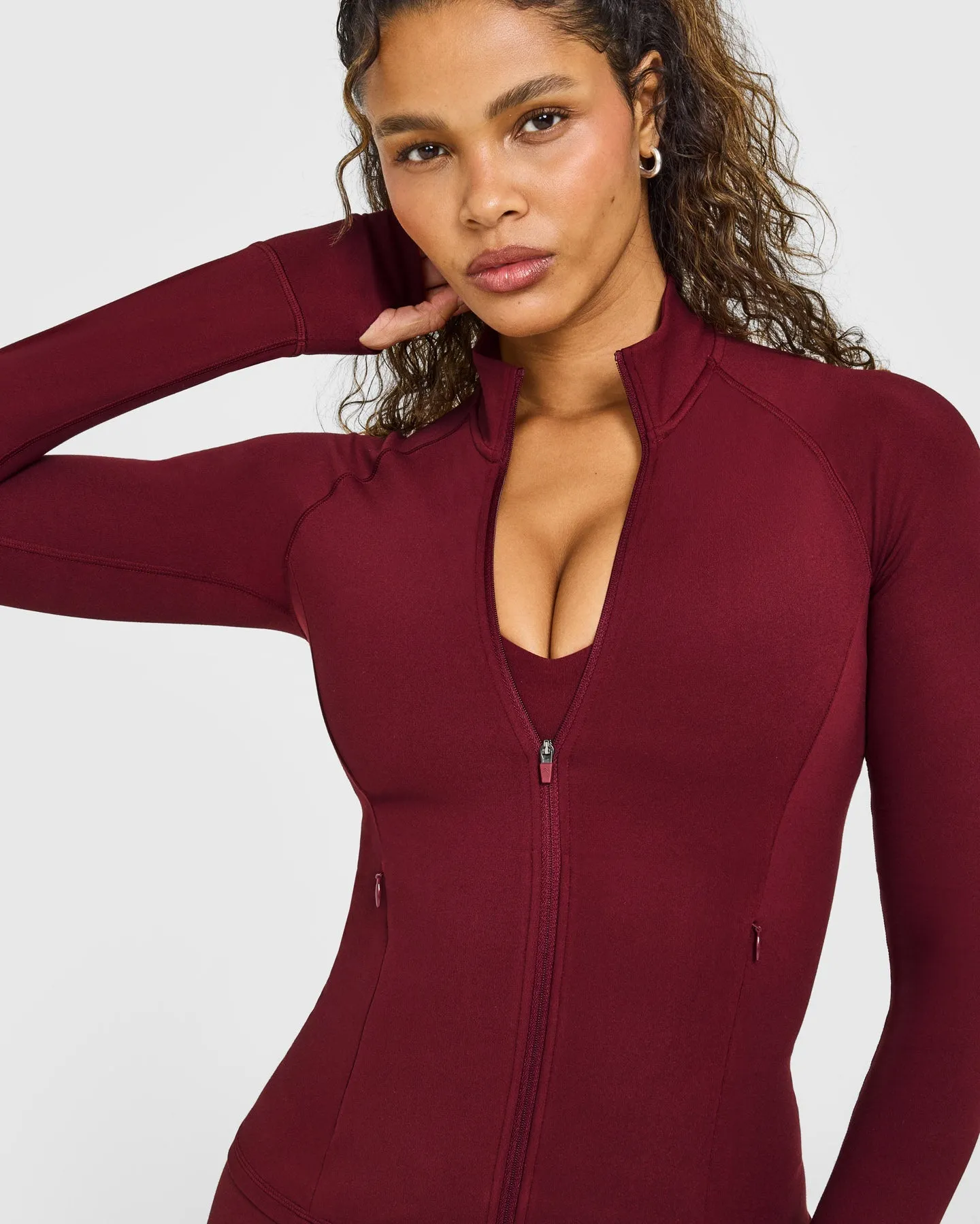 SoftMotion™ Jacket with White Logo | Light Rosewood sold by Oner Active product image thumbnail 5