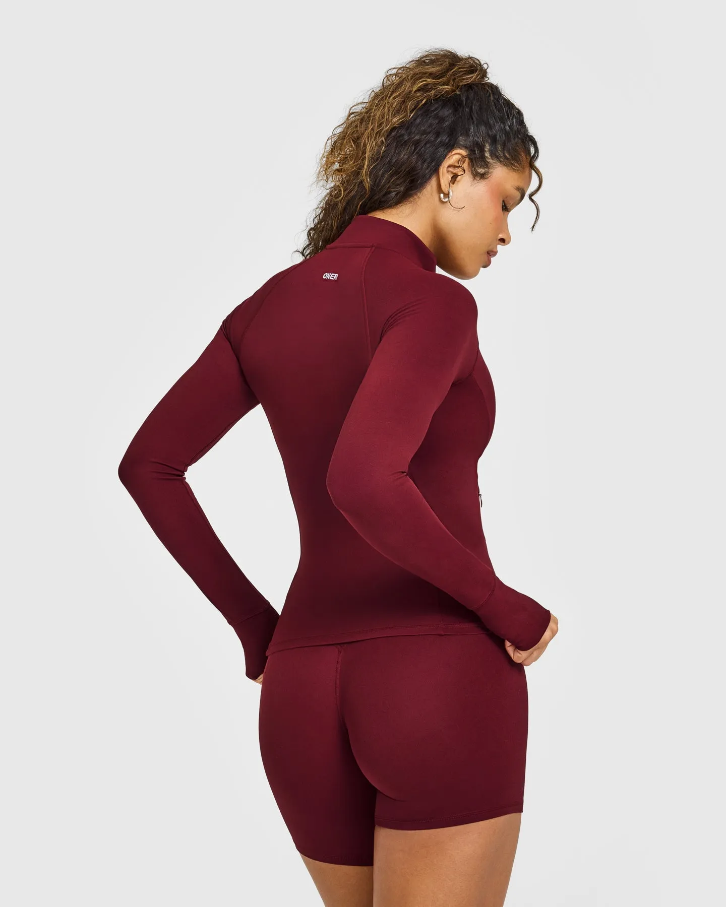 SoftMotion™ Jacket with White Logo | Light Rosewood sold by Oner Active product image thumbnail 2