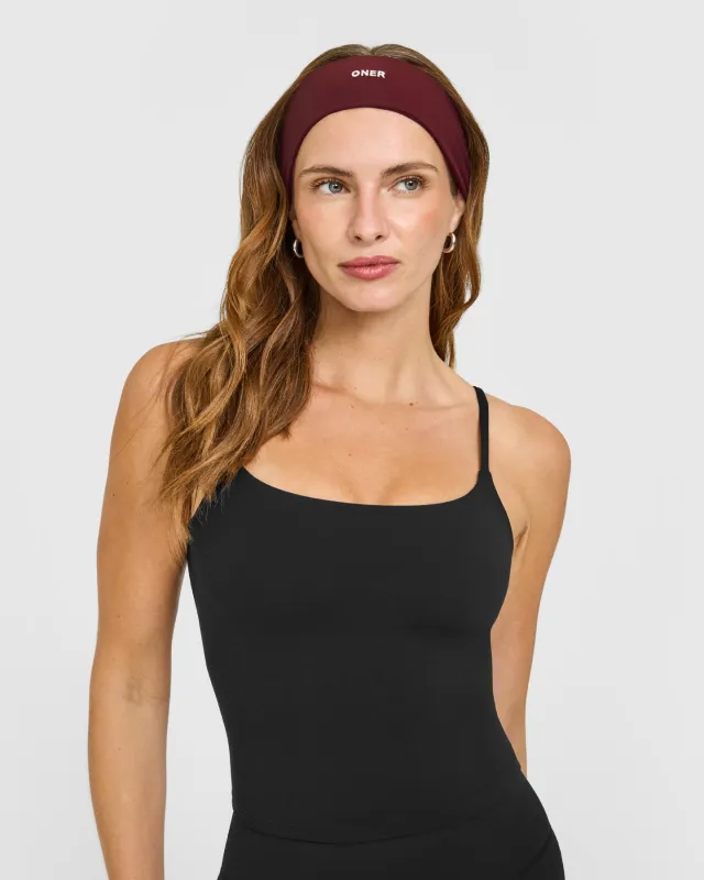 SoftMotion™ Headband with White Logo | Light Rosewood sold by Oner Active