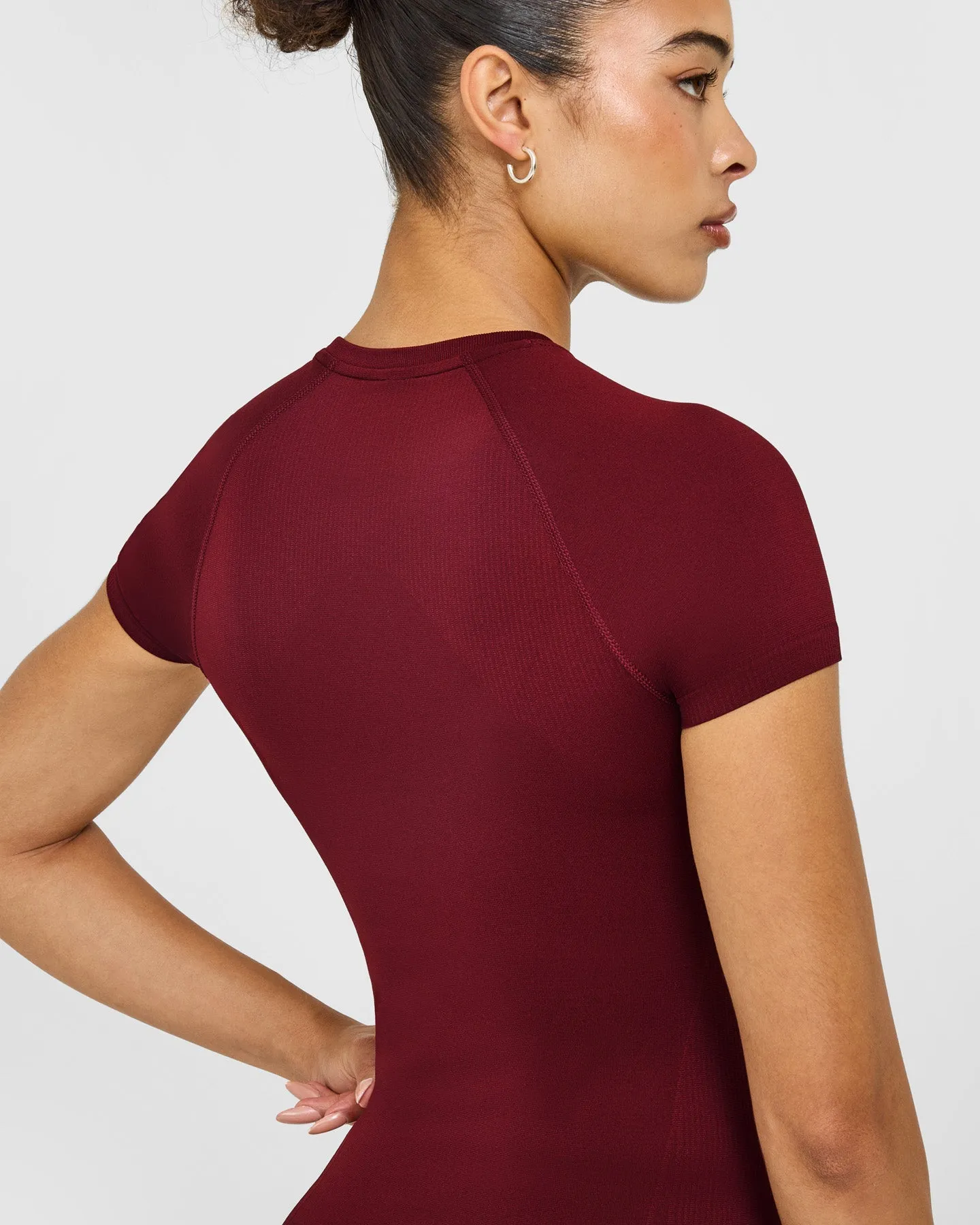 Go To Seamless Fitted Top | Rosewood sold by Oner Active product image thumbnail 4