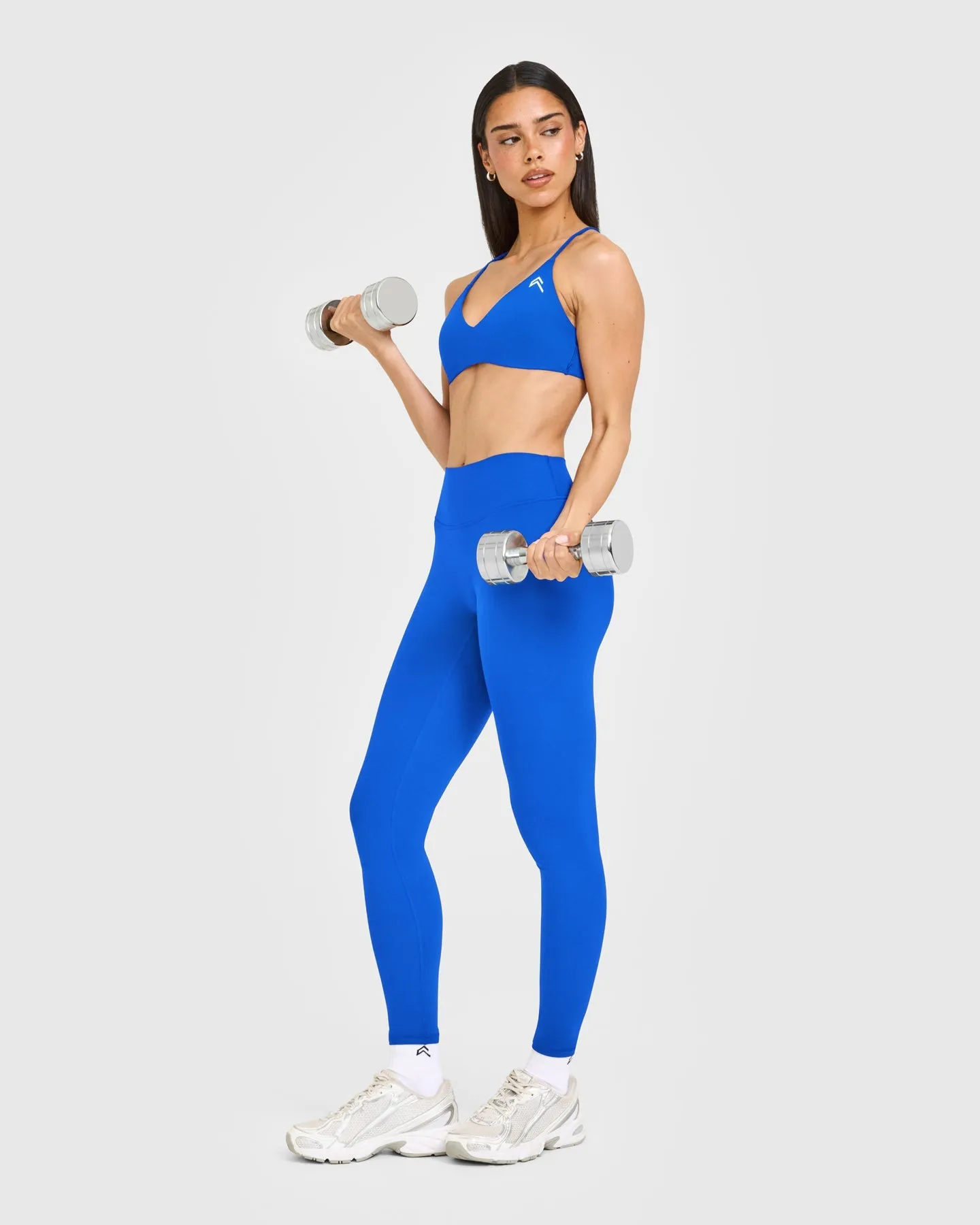 EasyLift™ Ultra Minimal Bralette with White Logo | Cobalt Blue sold by Oner Active product image thumbnail 3
