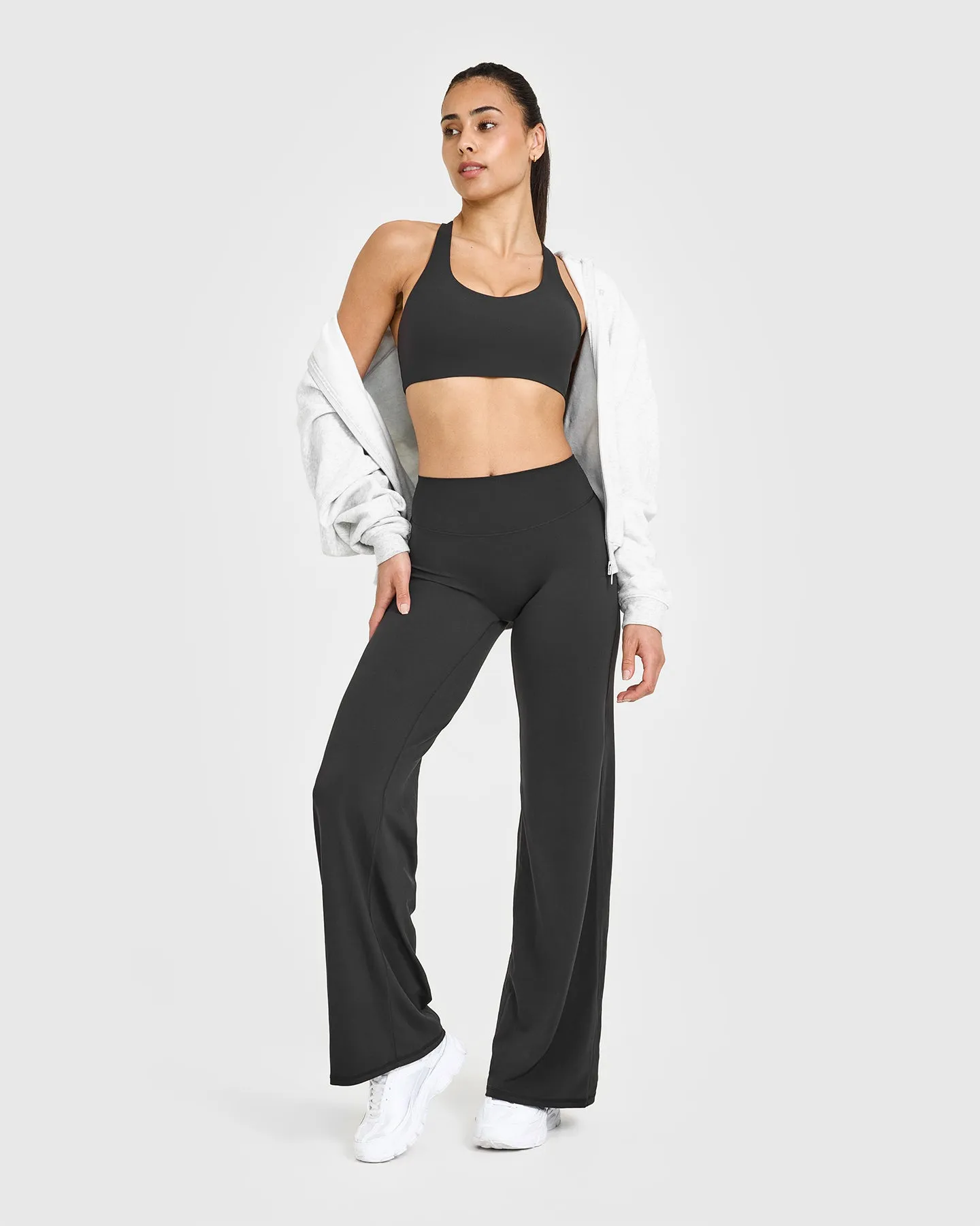 SoftMotion™ Straight Leg Bottoms with White Logo | Soft Black sold by Oner Active product image thumbnail 3