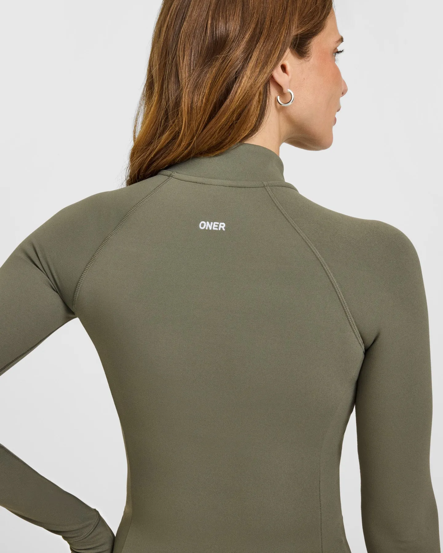 SoftMotion™ Jacket with White Logo | Alpine Green sold by Oner Active product image thumbnail 4