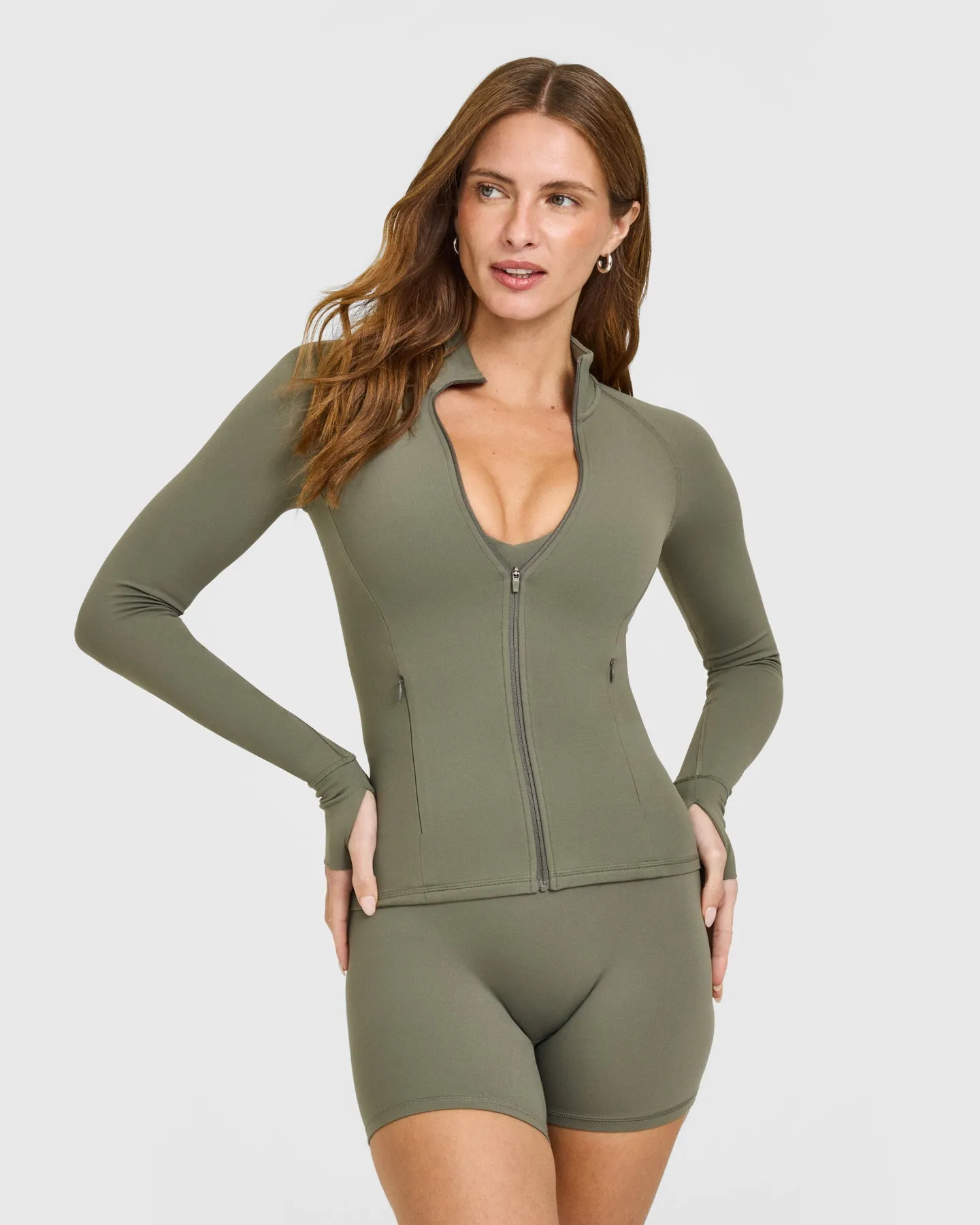 SoftMotion™ Jacket with White Logo | Alpine Green sold by Oner Active