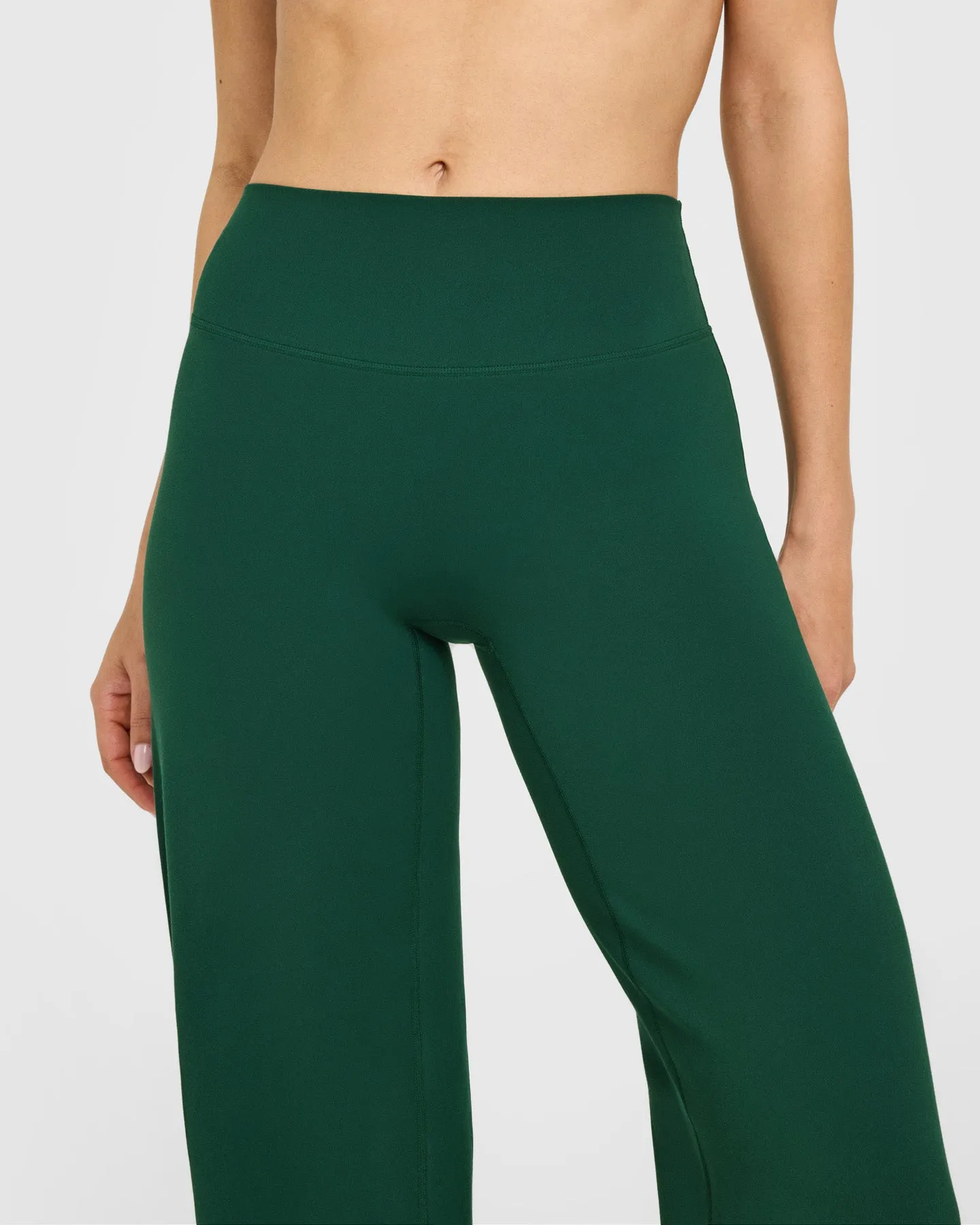 SoftMotion™ Straight Leg Bottoms with White Logo | Dark Racing Green sold by Oner Active product image thumbnail 5