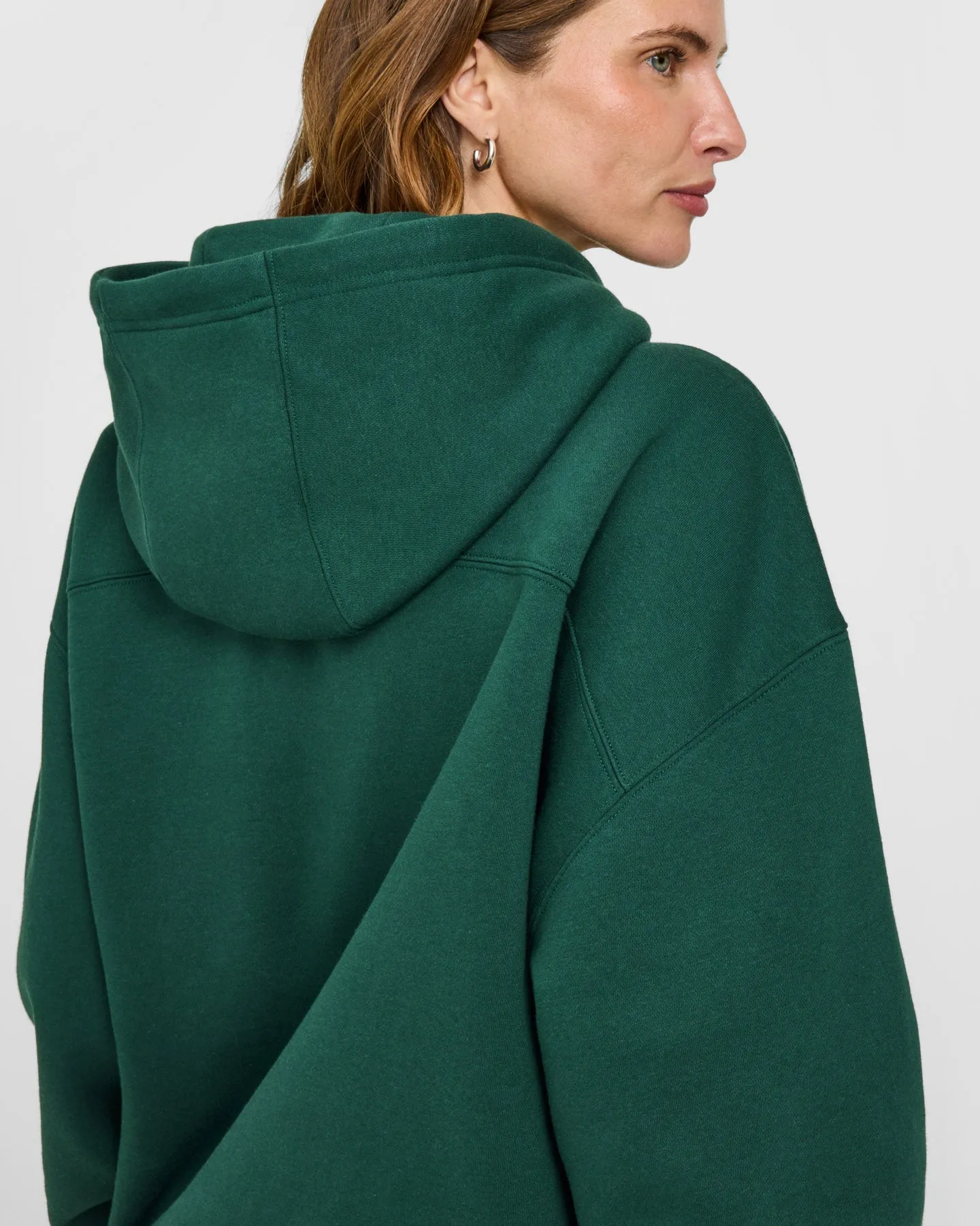 Foundations Oversized Oner Girlfriend Hoodie | Racing Green sold by Oner Active product image thumbnail 4