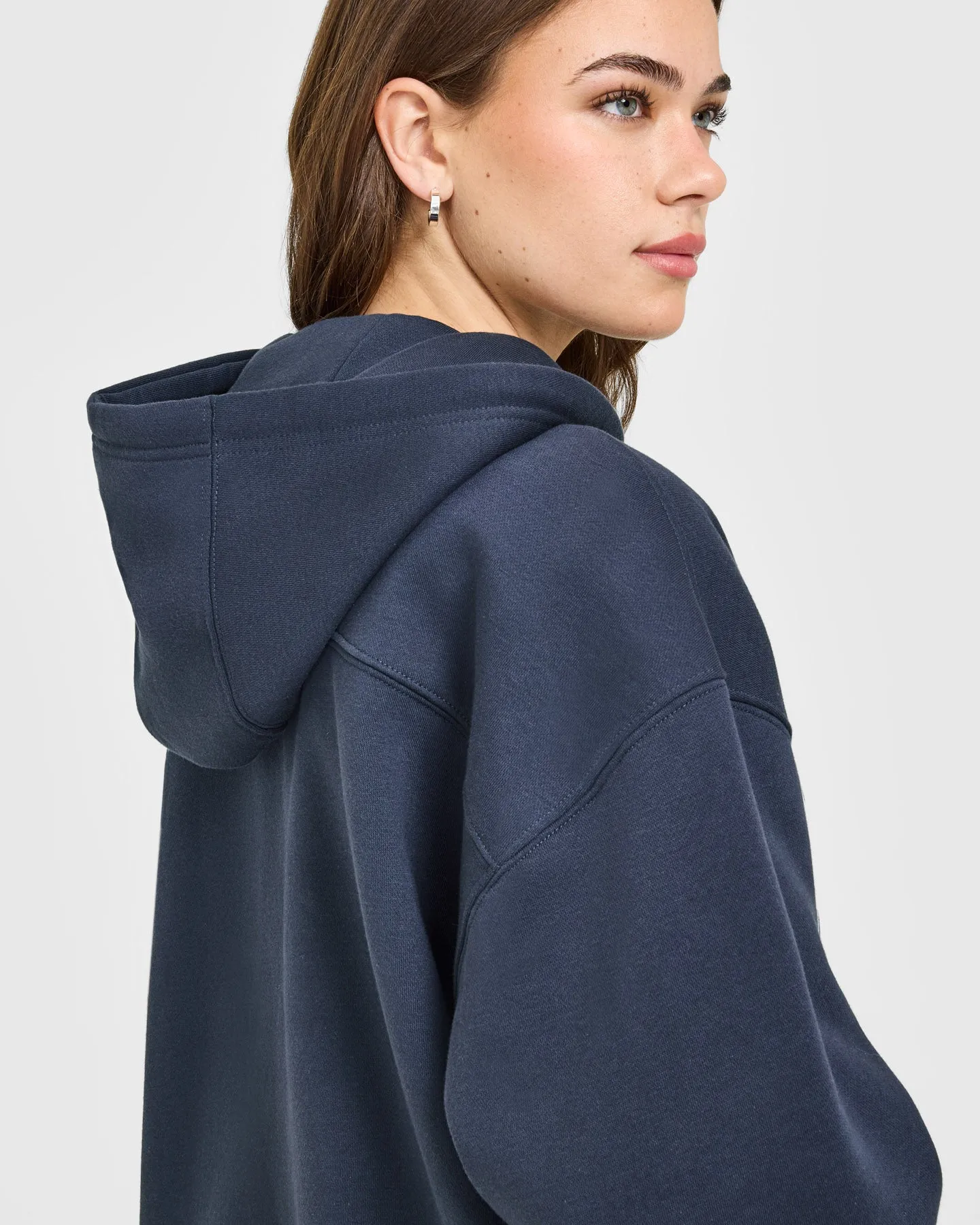 Foundations Oversized Oner Girlfriend Hoodie | True Blue sold by Oner Active product image thumbnail 4
