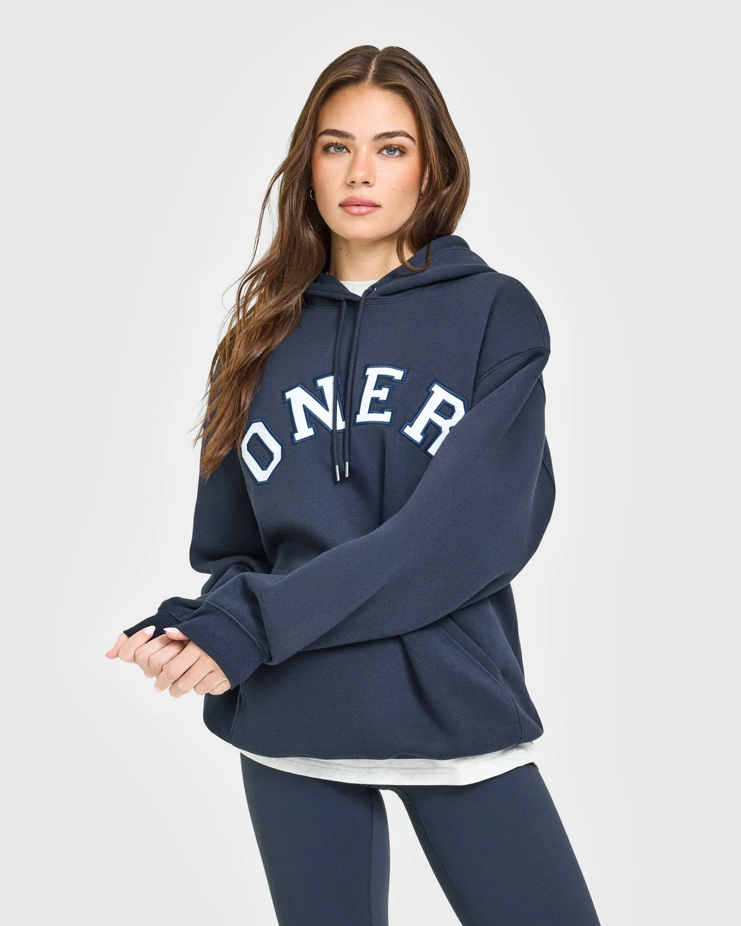 Foundations Oversized Oner Girlfriend Hoodie | True Blue sold by Oner Active