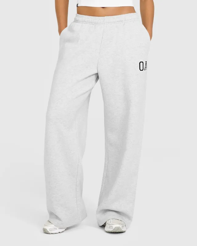 Foundations Oversized Oner Girlfriend Straight Leg Joggers | Light Grey Marl sold by Oner Active