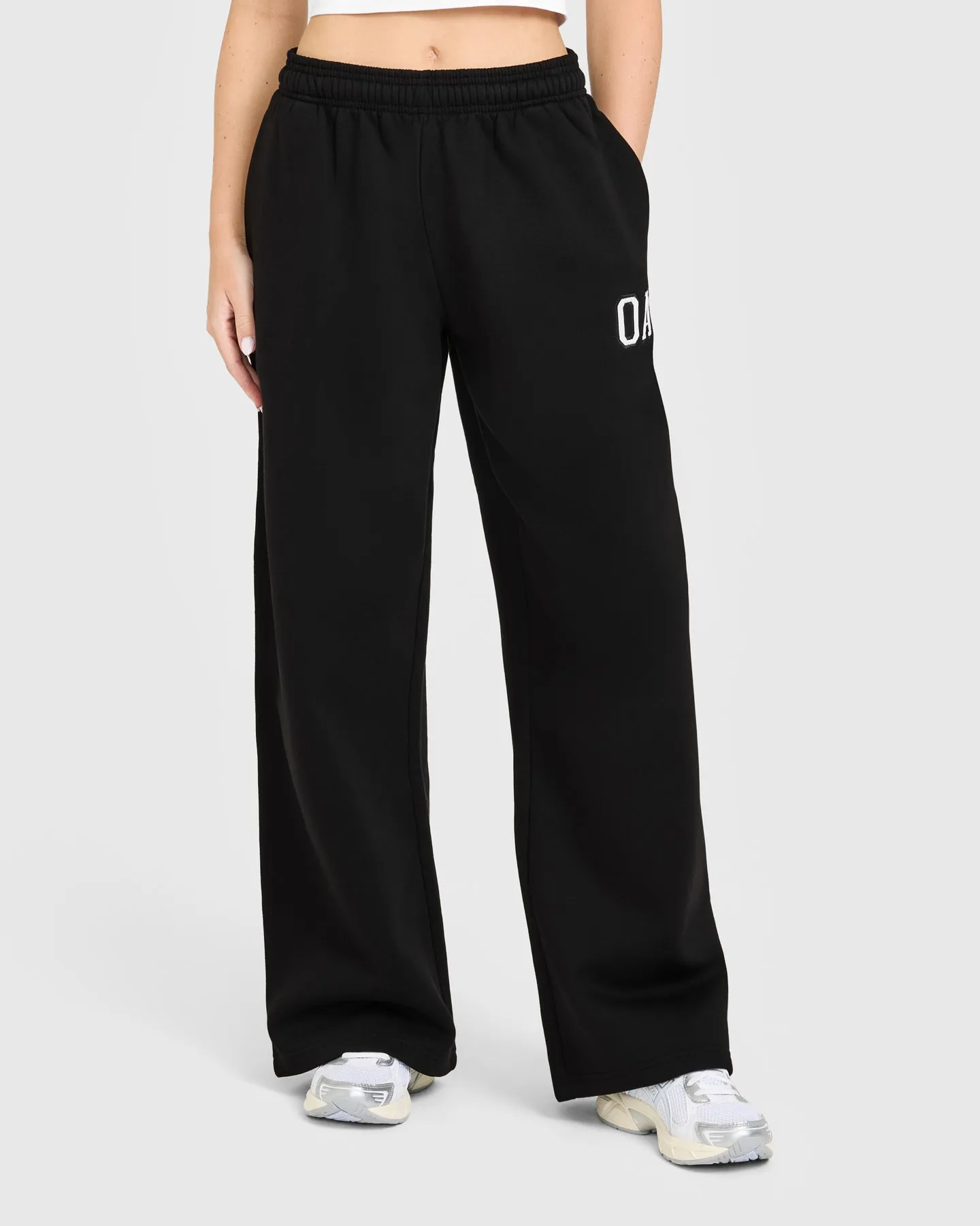 Foundations Oversized Oner Girlfriend Straight Leg Joggers | Black sold by Oner Active