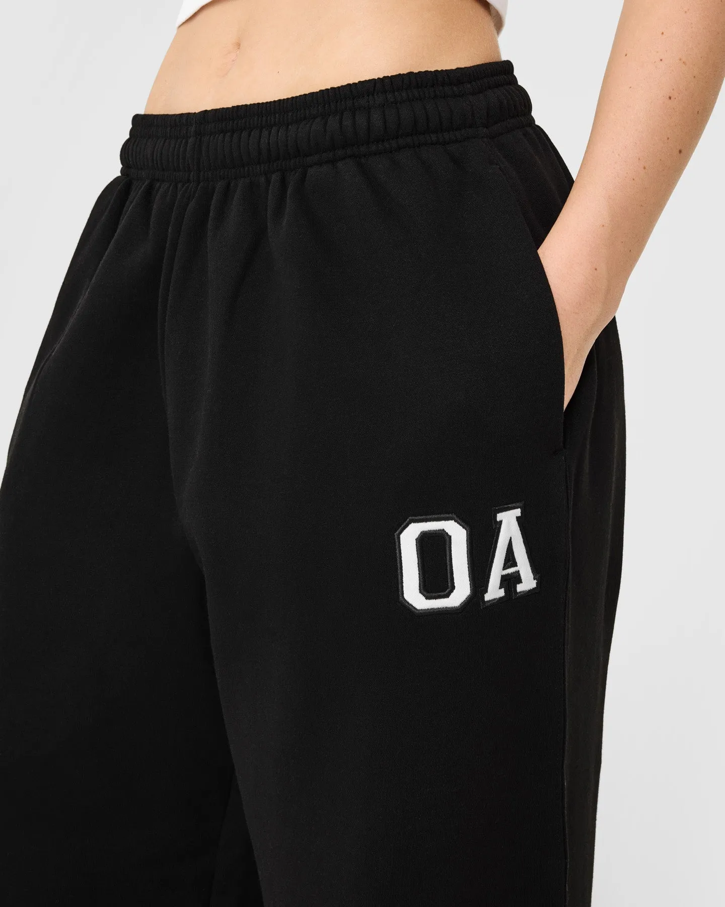 Foundations Oversized Oner Girlfriend Straight Leg Joggers | Black sold by Oner Active product image thumbnail 5
