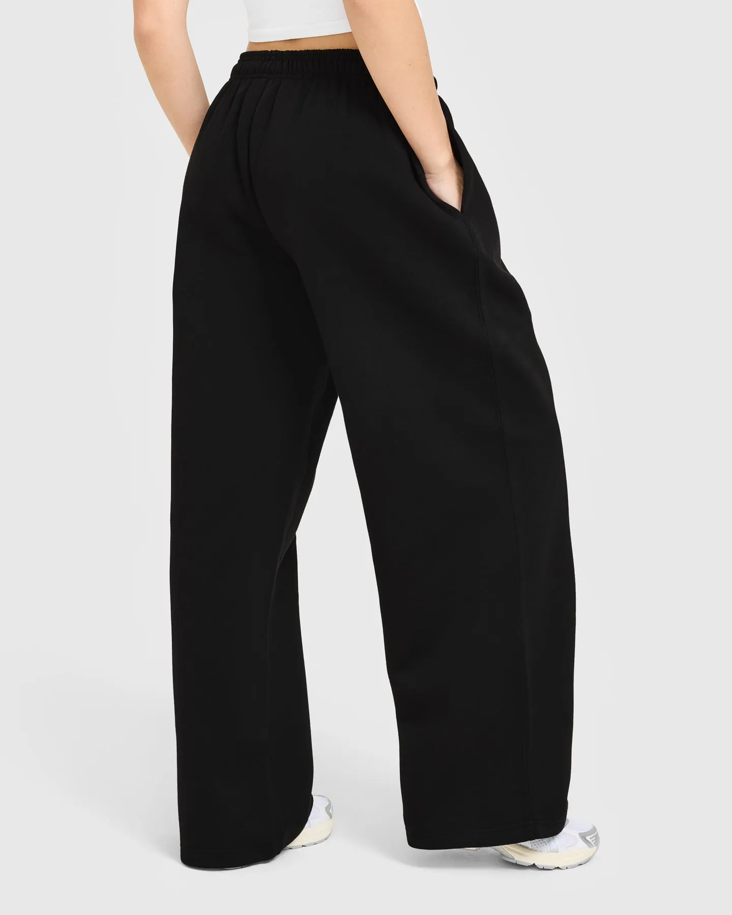 Foundations Oversized Oner Girlfriend Straight Leg Joggers | Black sold by Oner Active product image thumbnail 2