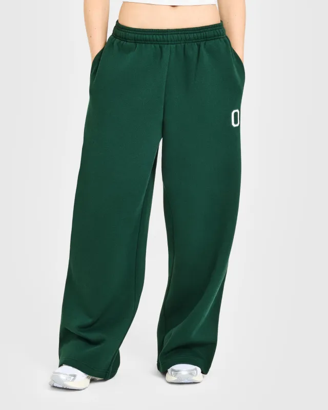 Foundations Oversized Oner Girlfriend Straight Leg Joggers | Racing Green sold by Oner Active