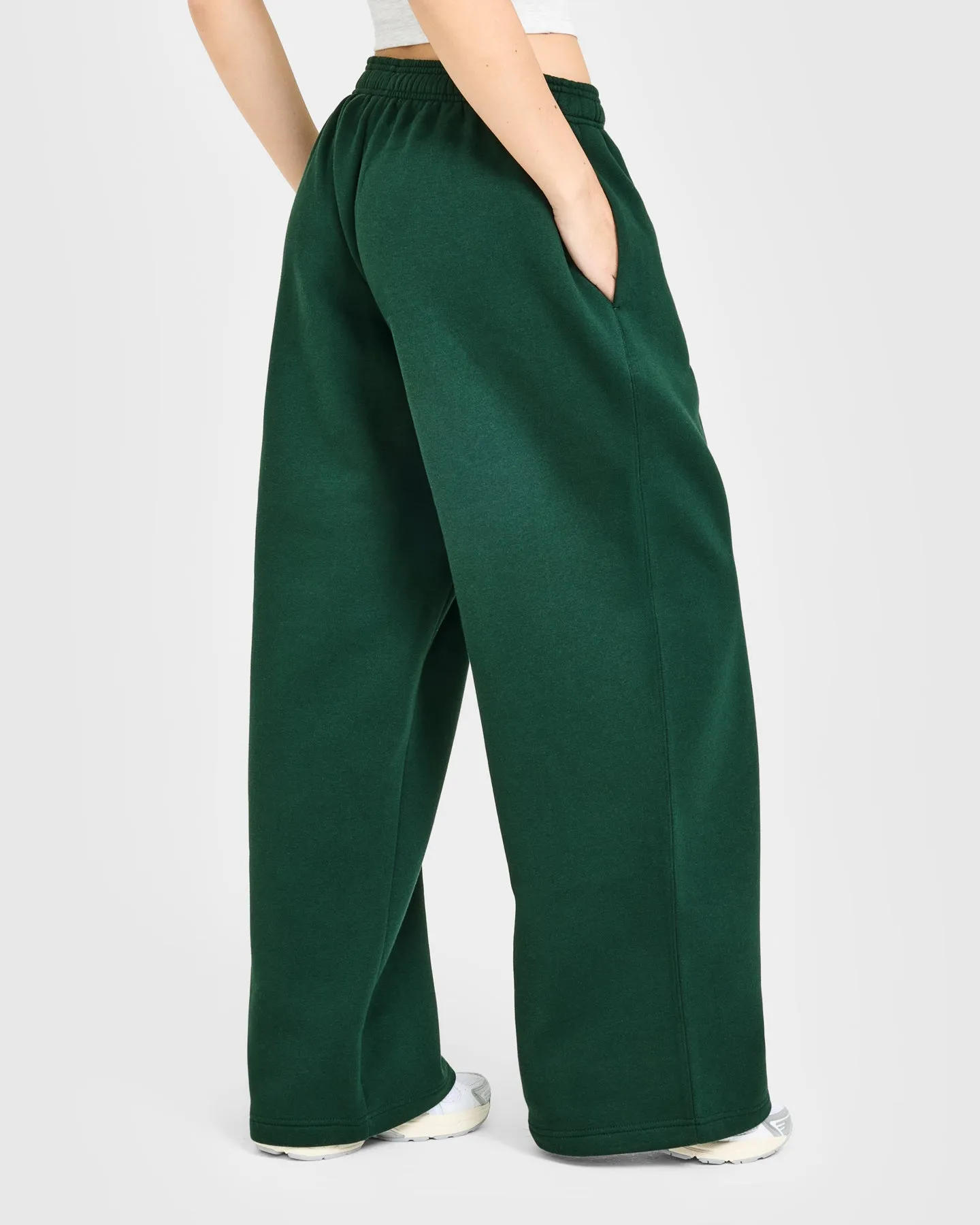Foundations Oversized Oner Girlfriend Straight Leg Joggers | Racing Green sold by Oner Active product image thumbnail 2