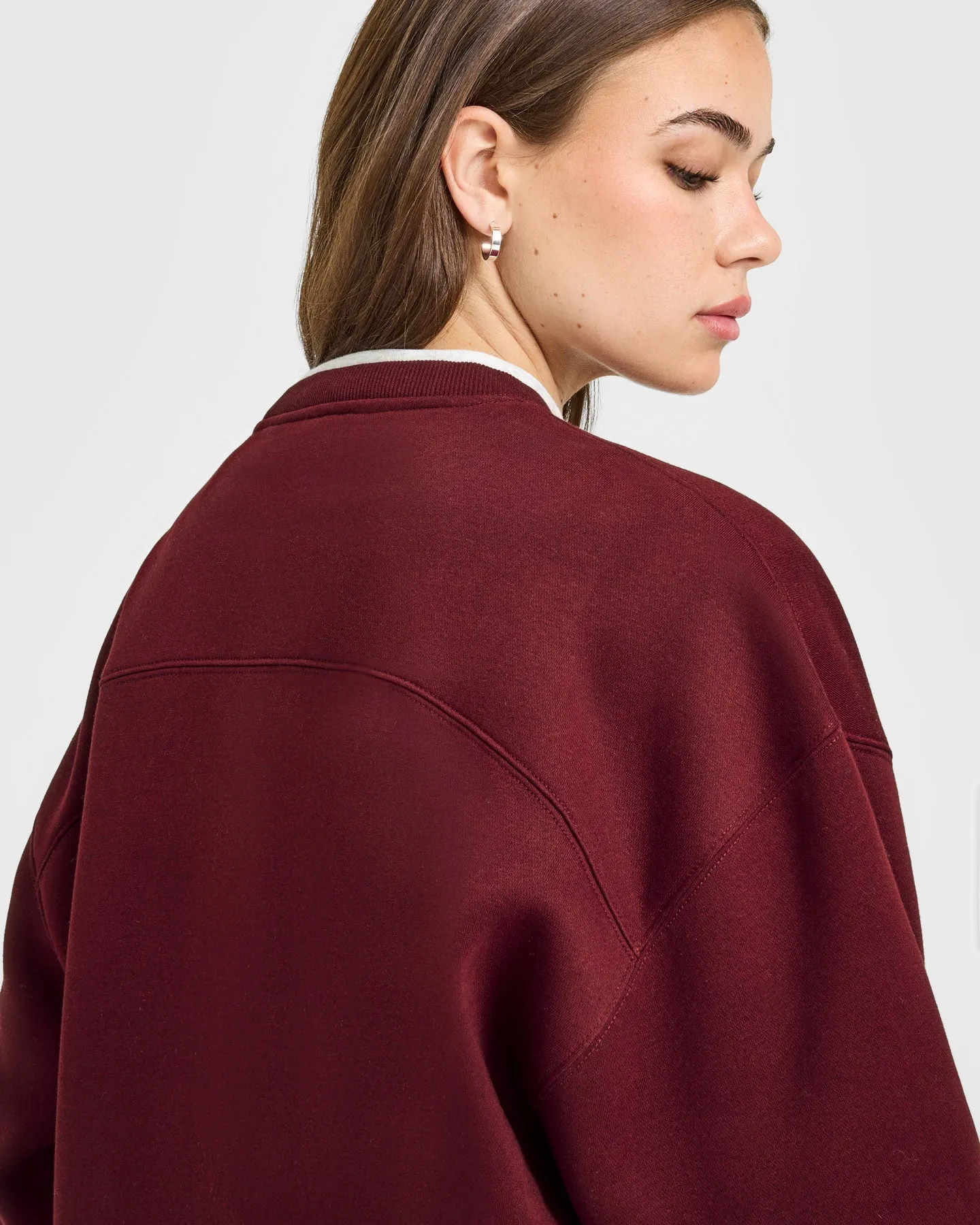 Foundations Oversized Oner Girlfriend Sweatshirt | Rosewood sold by Oner Active product image thumbnail 4