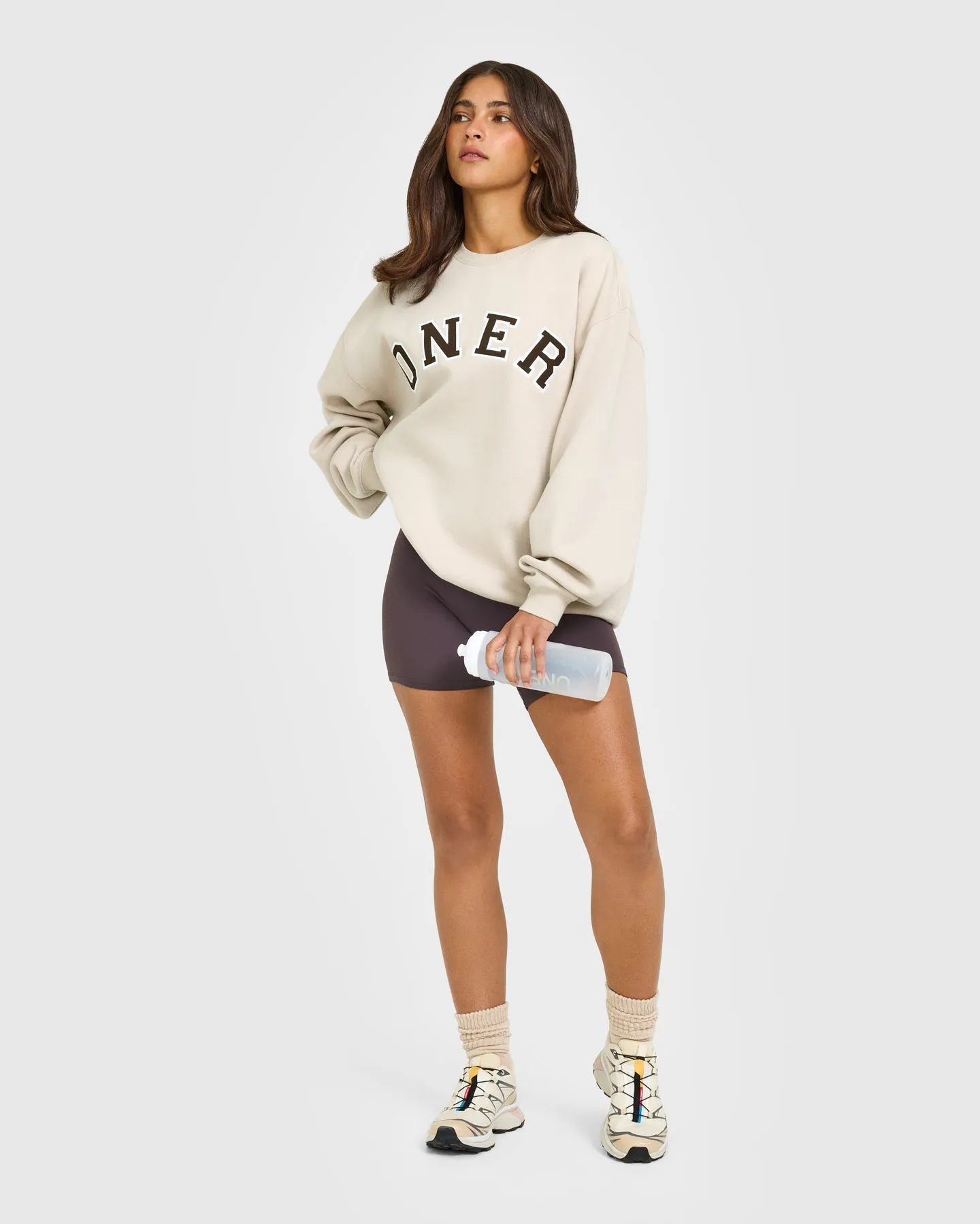 Foundations Oversized Oner Girlfriend Sweatshirt | Sand sold by Oner Active product image thumbnail 3
