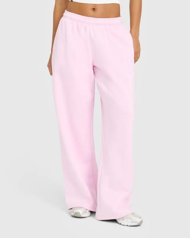 Foundations Oversized Oner Girlfriend Straight Leg Joggers | Chalk Pink sold by Oner Active