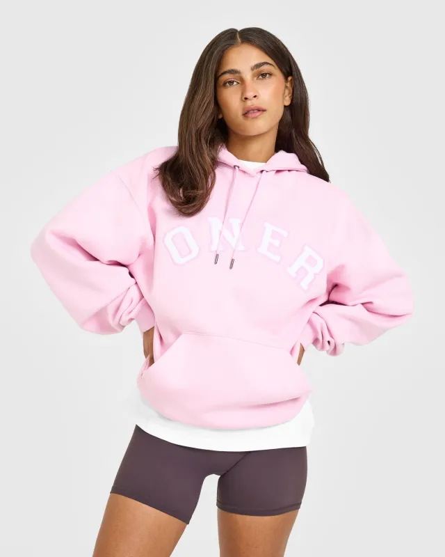 Foundations Oversized Oner Girlfriend Hoodie | Chalk Pink sold by Oner Active