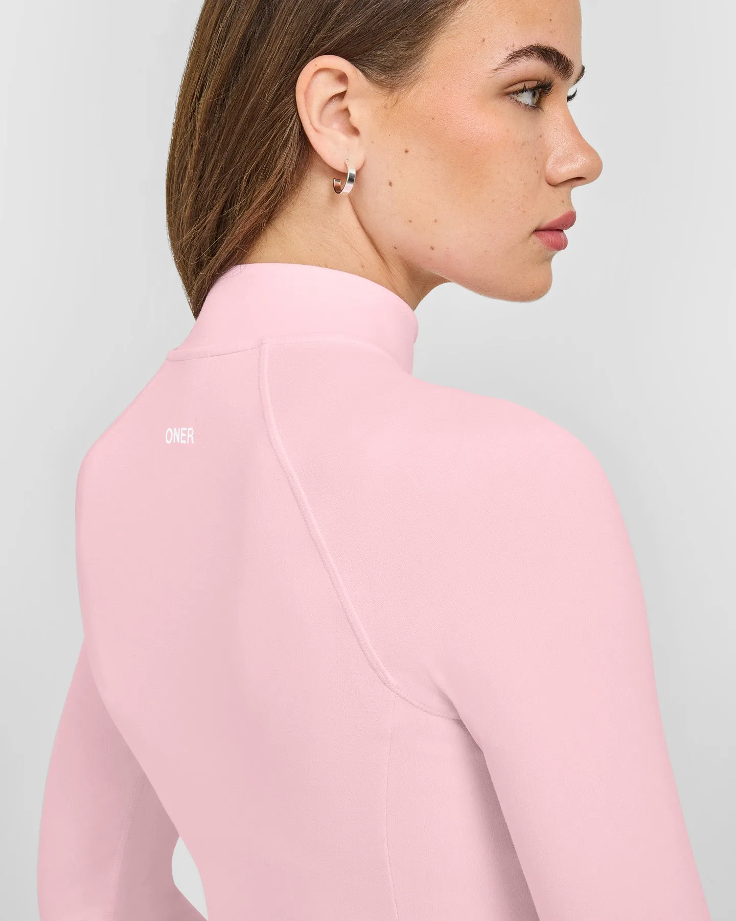 SoftMotion™ Jacket with White Logo | Cherry Blossom Pink sold by Oner Active product image thumbnail 4
