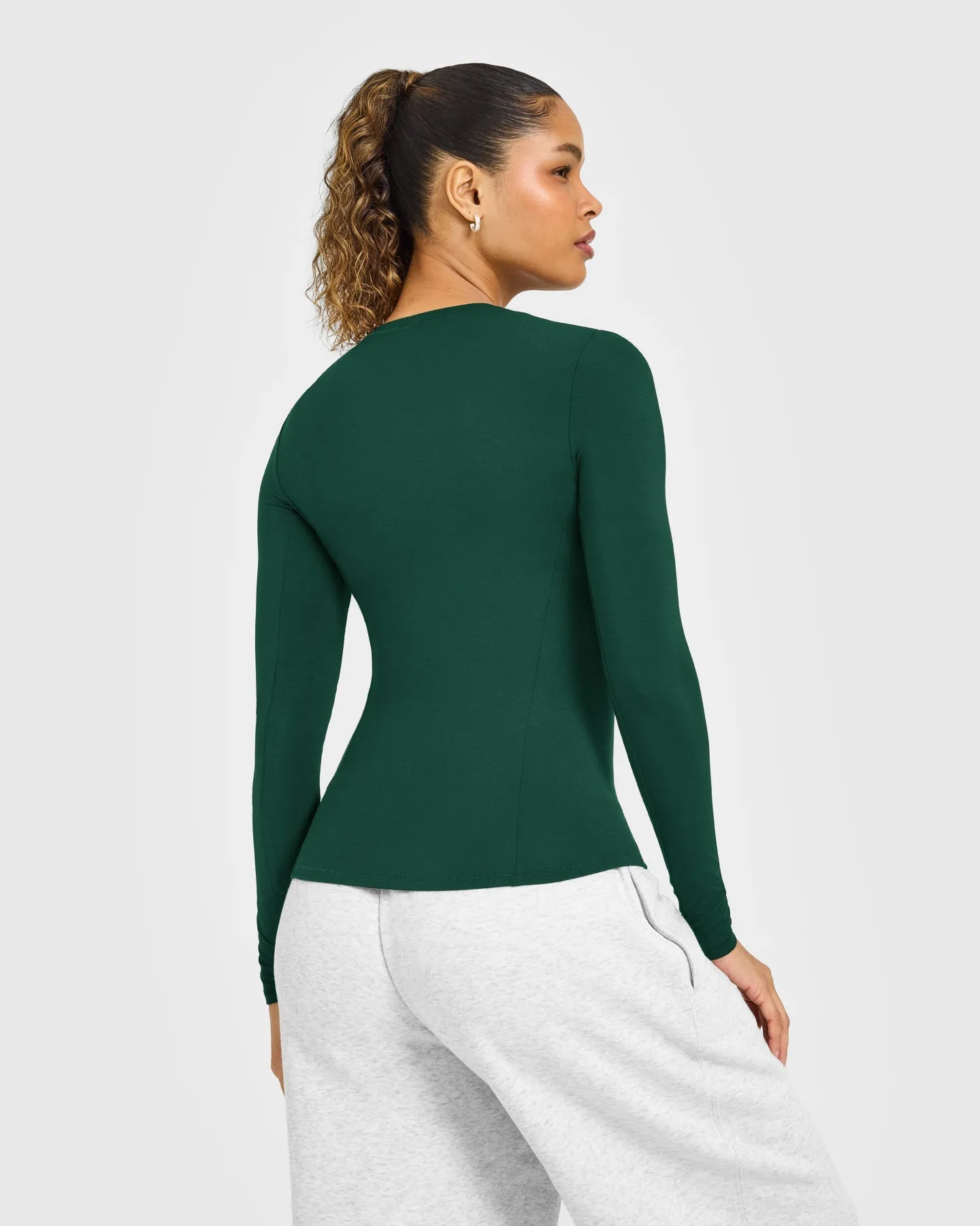 Mellow™ Soft Long Sleeve Top | Racing Green sold by Oner Active product image thumbnail 5