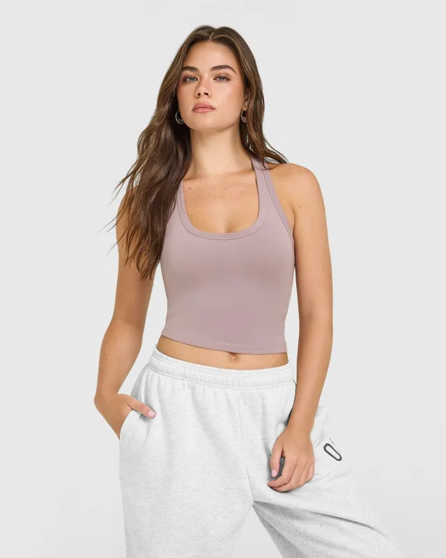 Cotton Fitted Mid Vest | Dusty Purple sold by Oner Active