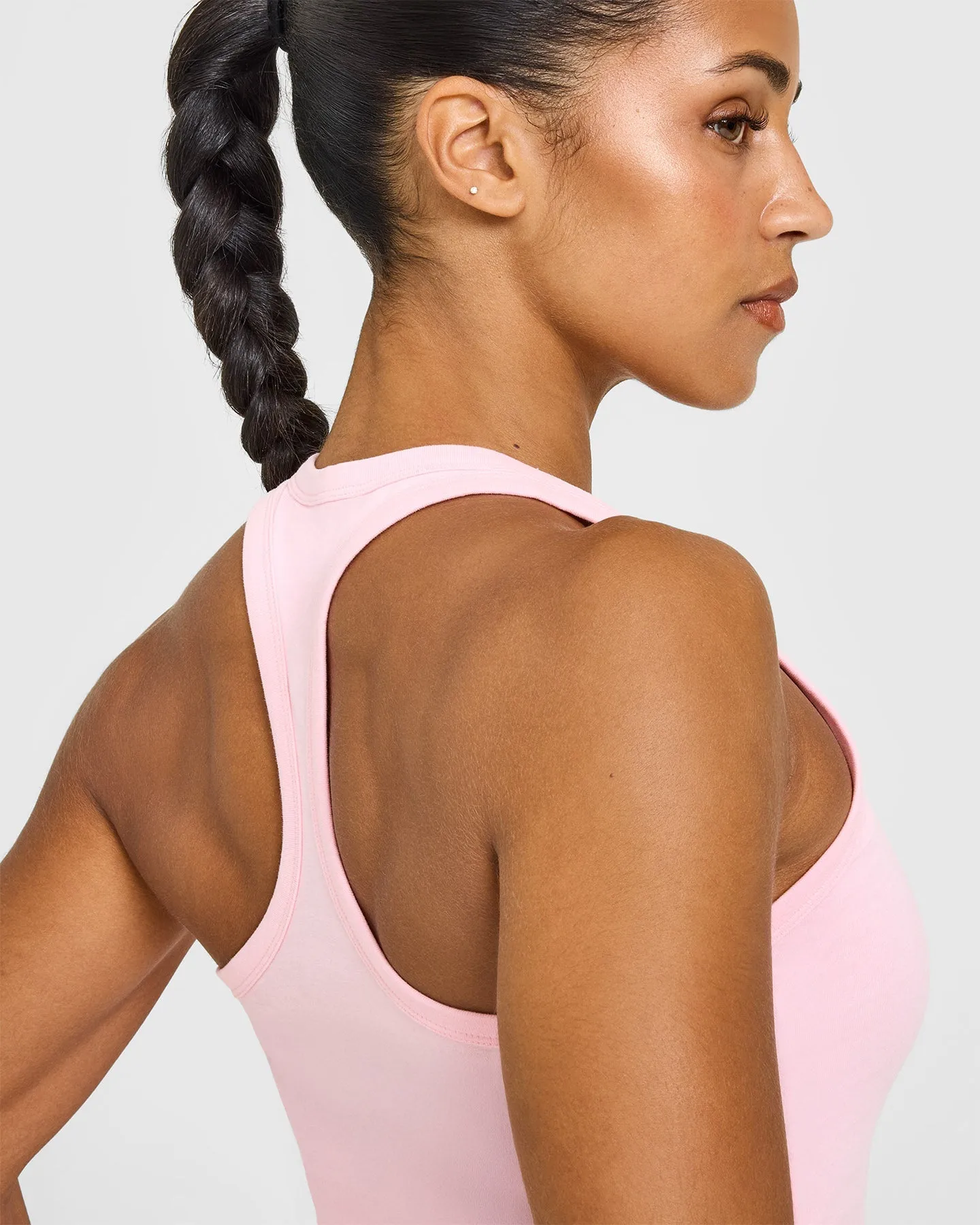 Cotton Fitted Vest | Petal Pink sold by Oner Active product image thumbnail 2