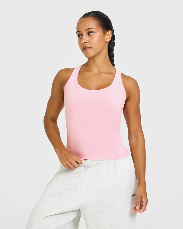 Cotton Fitted Vest | Petal Pink sold by Oner Active