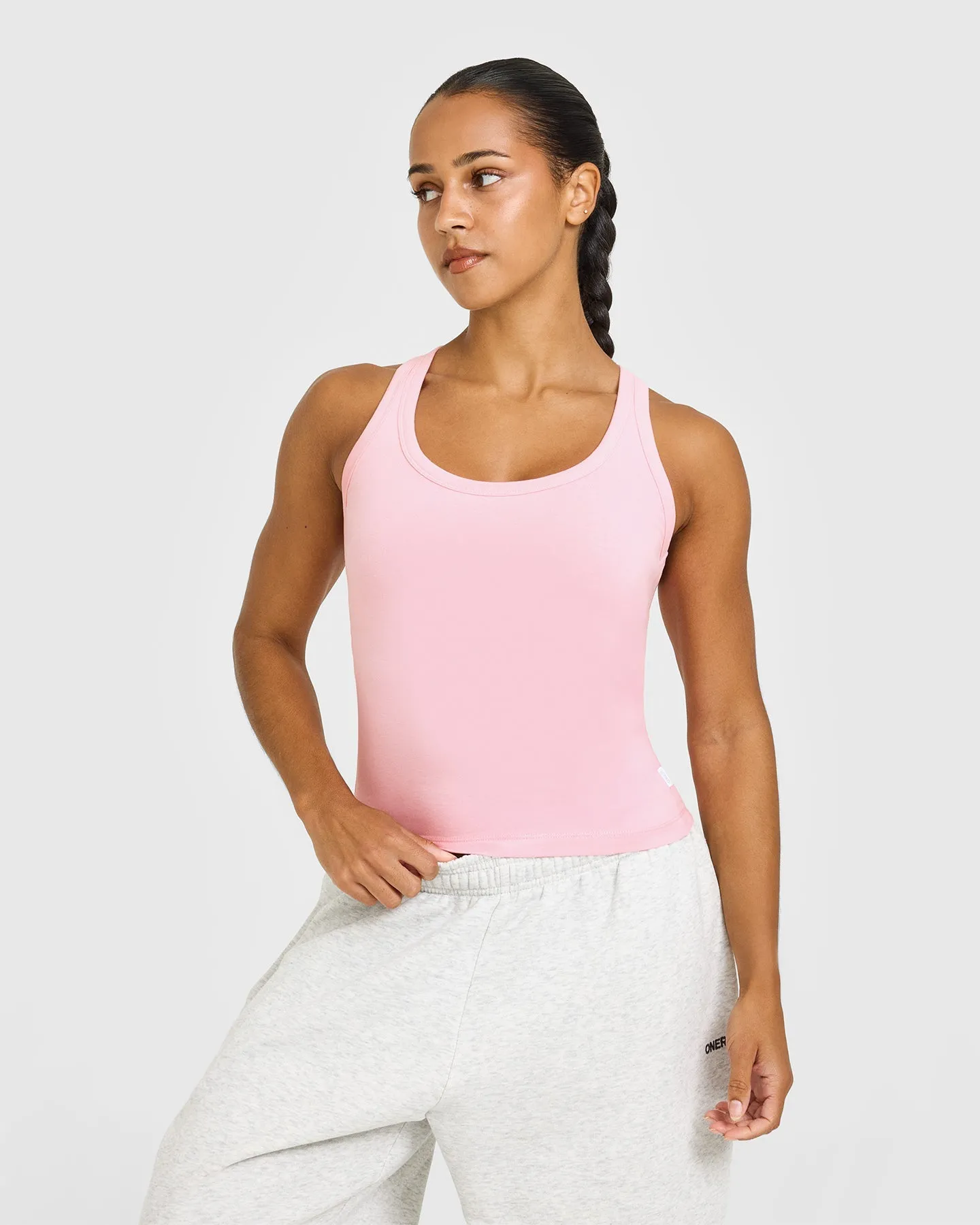 Cotton Fitted Vest | Petal Pink sold by Oner Active