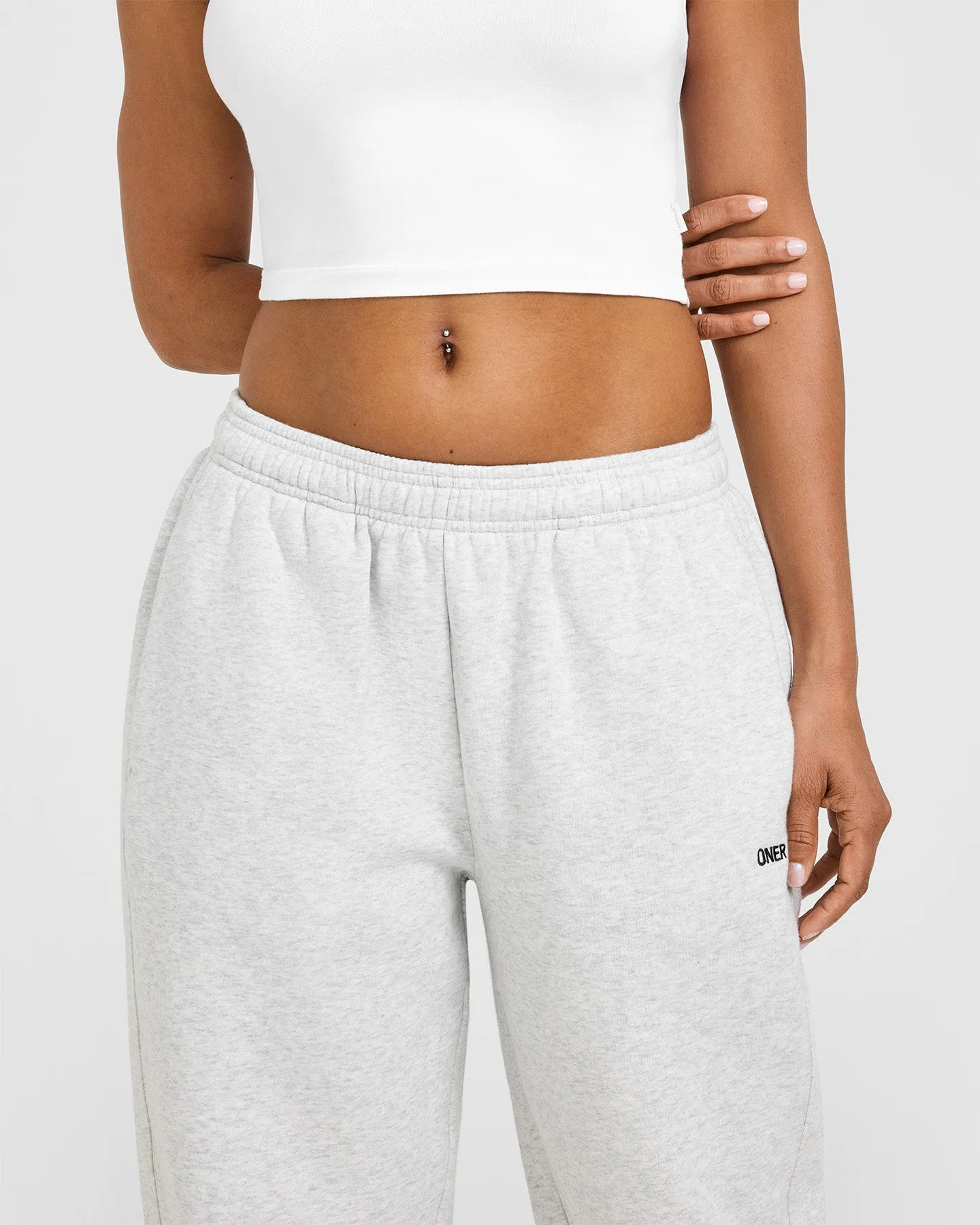 Foundations Oversized Joggers | Light Grey Marl sold by Oner Active product image thumbnail 5