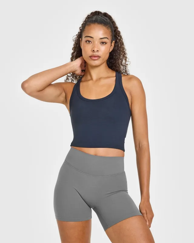 Cotton Fitted Mid Vest | True Blue sold by Oner Active