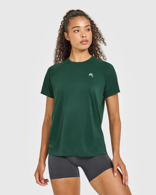 Go To Seamless Loose Top | Racing Green sold by Oner Active