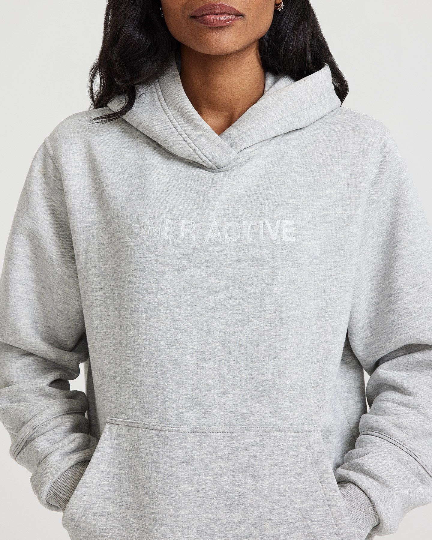 Classic Lounge Oversized Hoodie | Silver Marl sold by Oner Active product image thumbnail 3