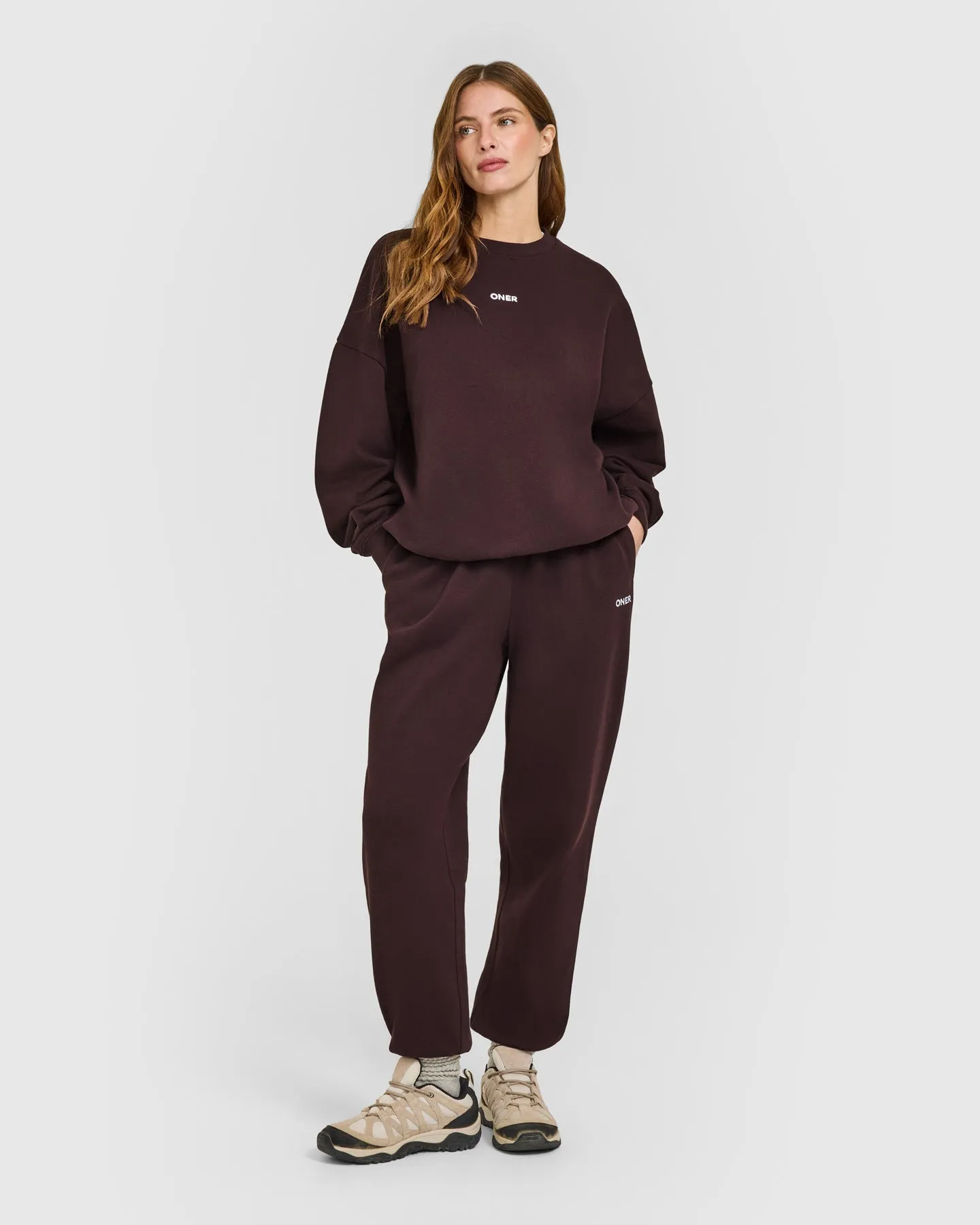 Mid Weight Sweatshirt | Plum Brown sold by Oner Active product image thumbnail 2