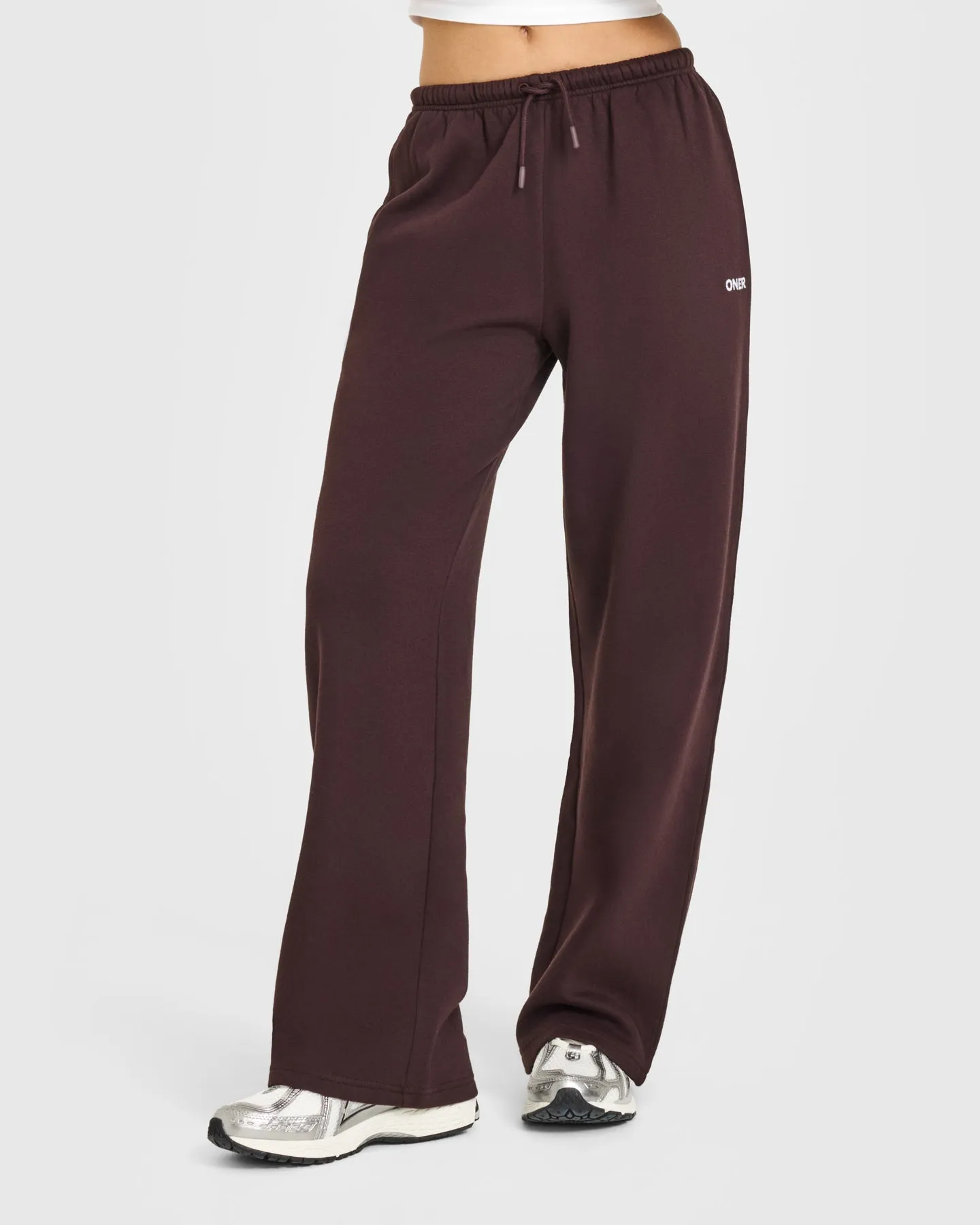 Mid Weight Relaxed Straight Leg Joggers | Plum Brown sold by Oner Active