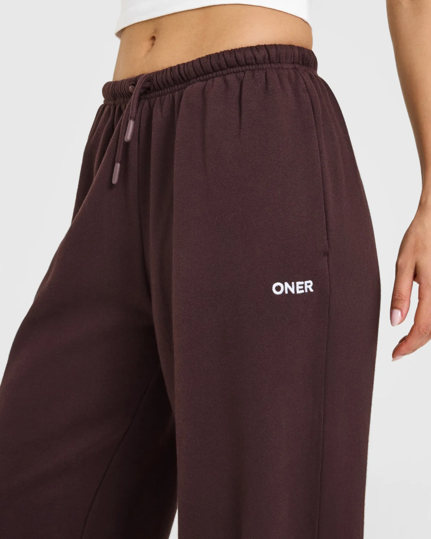 Mid Weight Relaxed Straight Leg Joggers | Plum Brown sold by Oner Active product image thumbnail 5