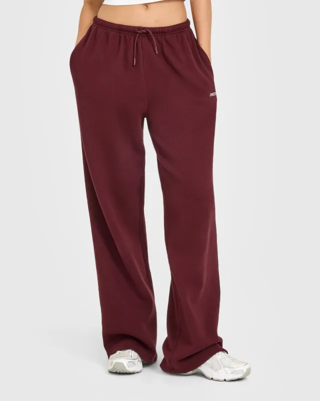 Mid Weight Relaxed Straight Leg Joggers | Rosewood sold by Oner Active