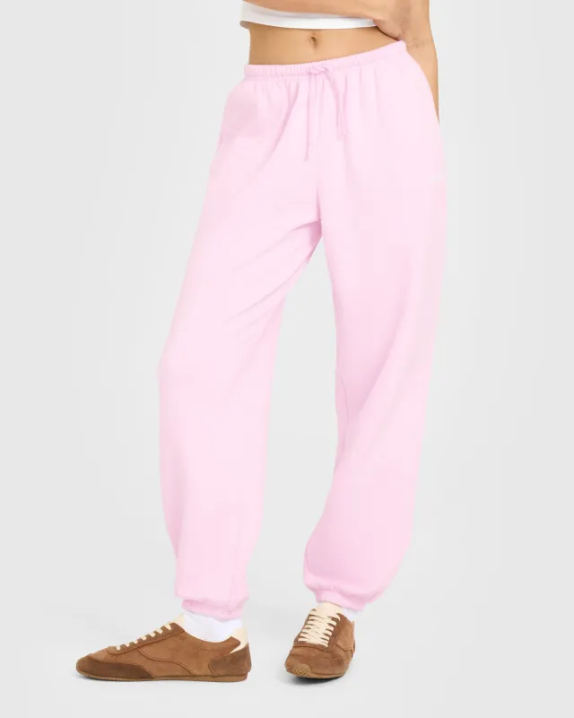 Mid Weight Relaxed Joggers | Chalk Pink sold by Oner Active