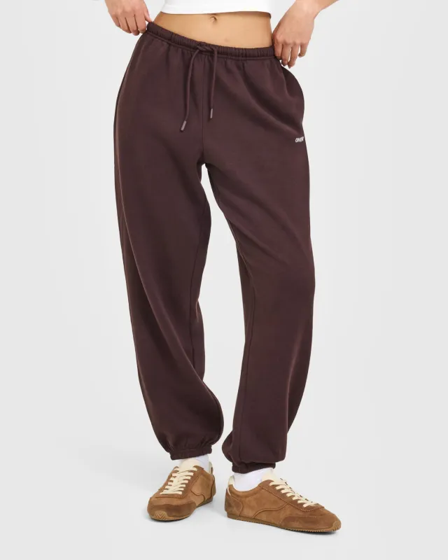 Mid Weight Relaxed Joggers | Plum Brown sold by Oner Active