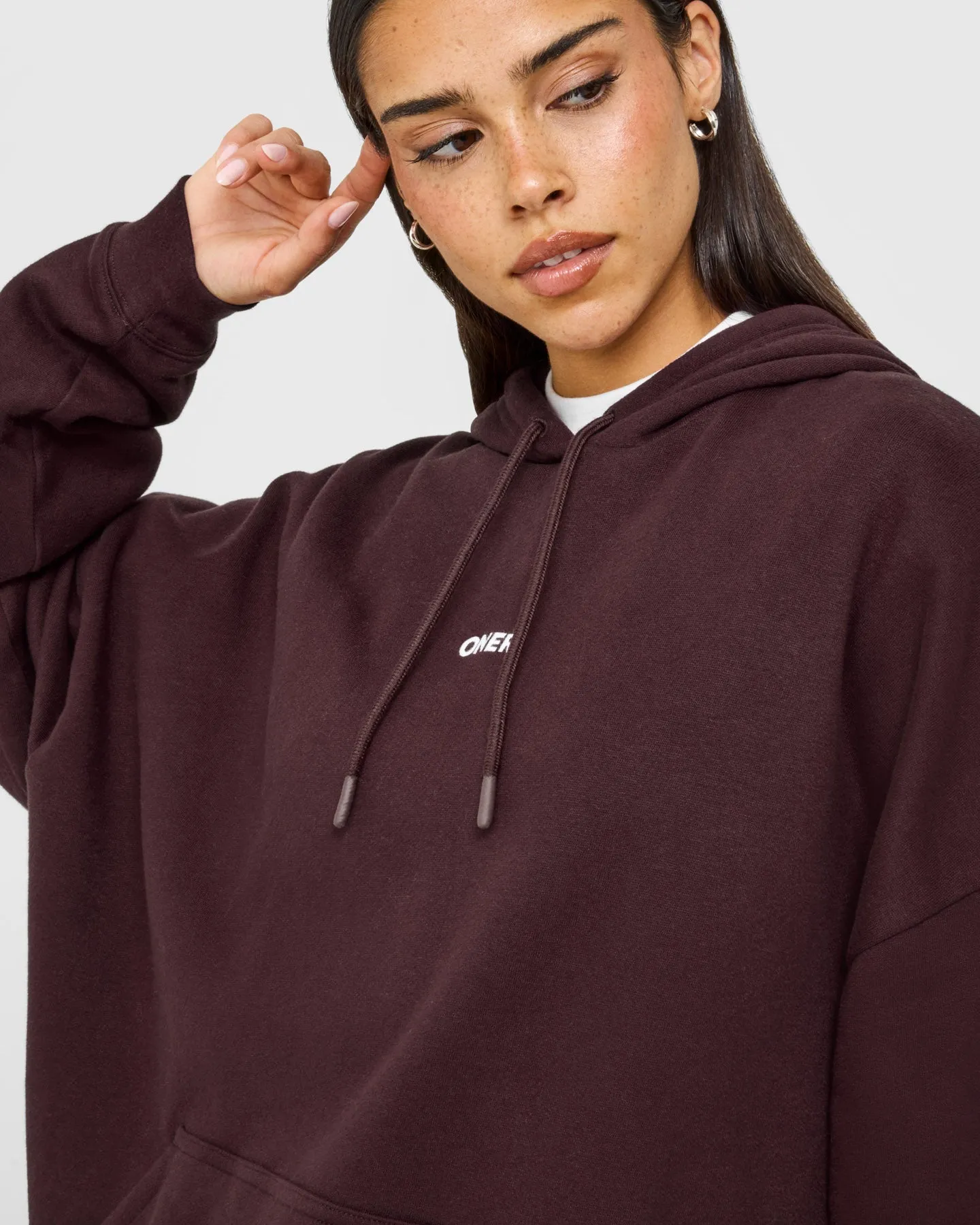 Mid Weight Relaxed Hoodie | Plum Brown sold by Oner Active product image thumbnail 5