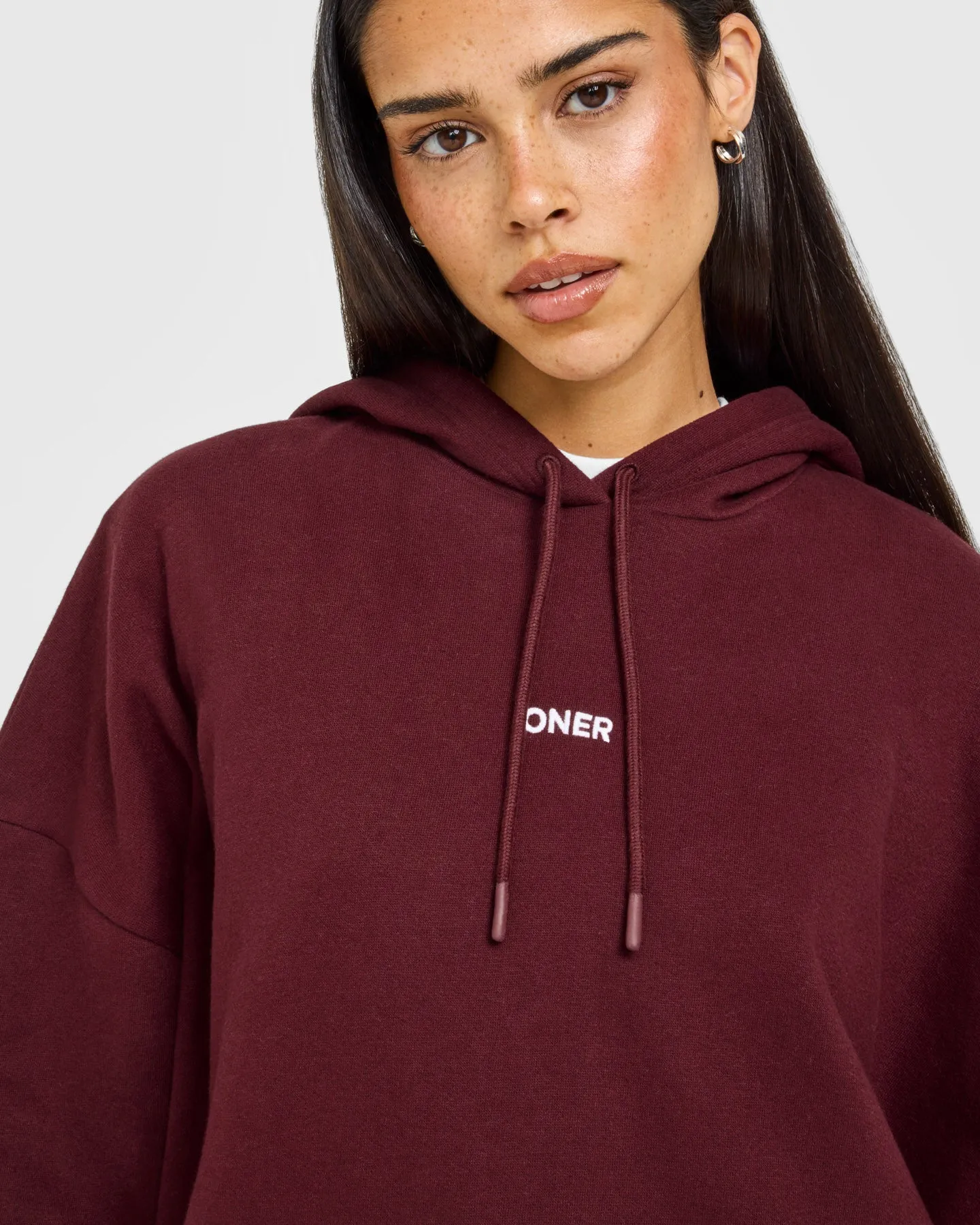 Mid Weight Relaxed Hoodie | Rosewood sold by Oner Active product image thumbnail 4