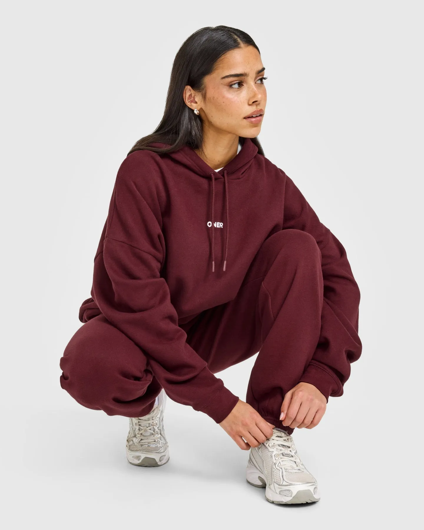 Mid Weight Relaxed Hoodie | Rosewood sold by Oner Active product image thumbnail 3