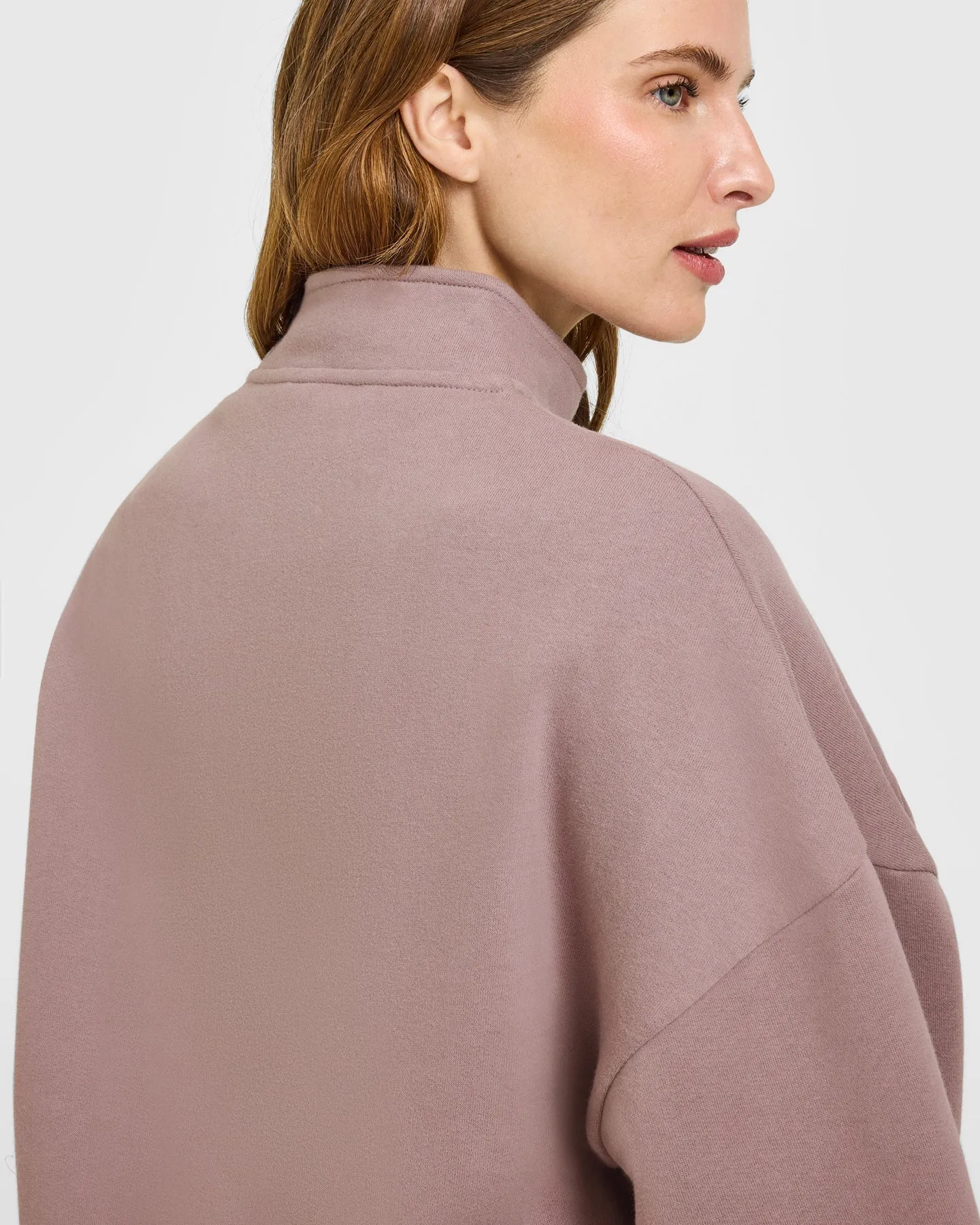 Mid Weight 1/4 Zip Sweatshirt | Dusty Purple sold by Oner Active product image thumbnail 4